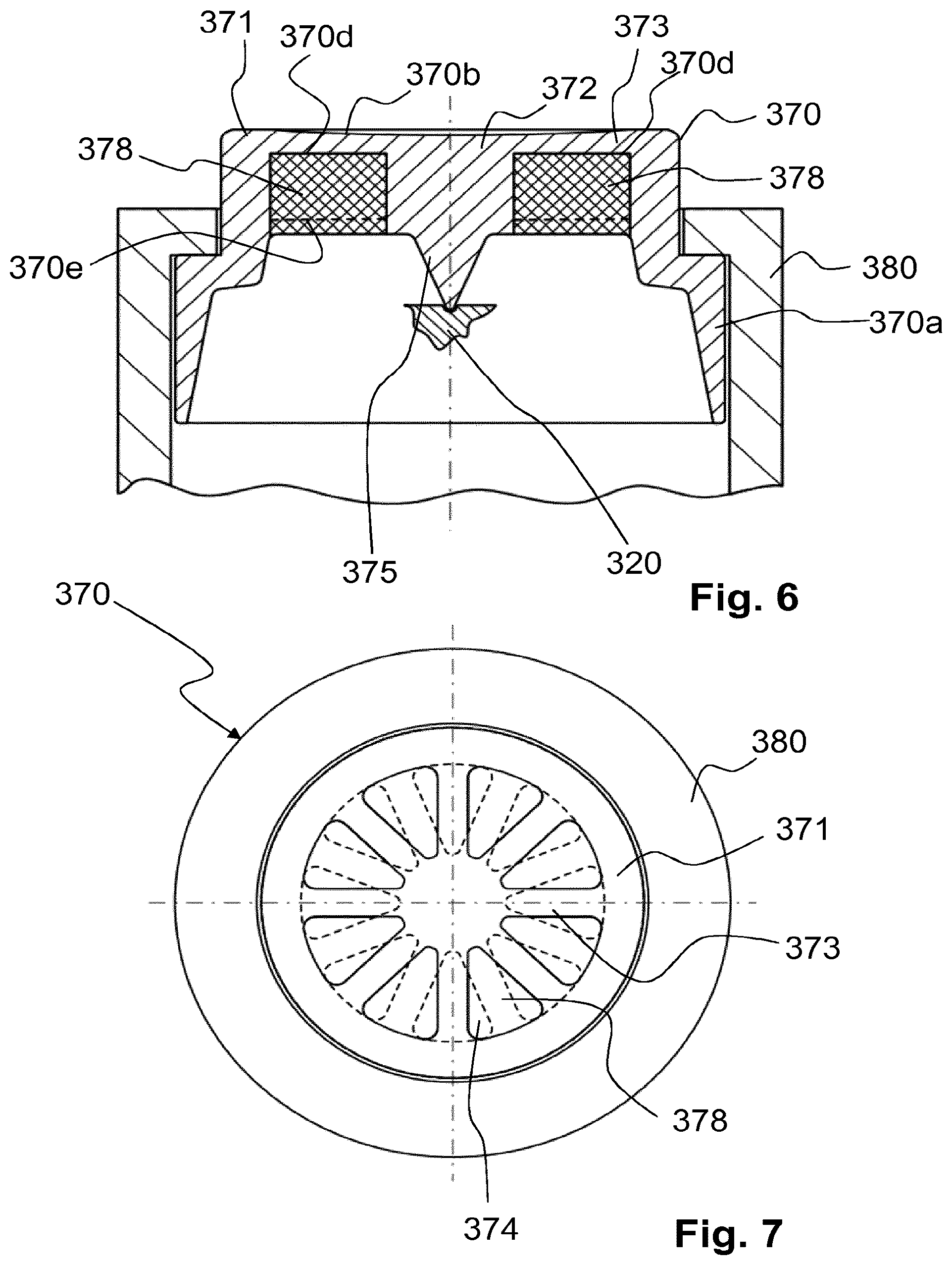 Patent US12576214 Figure 4 – Button and button assembly for a drug delivery device
