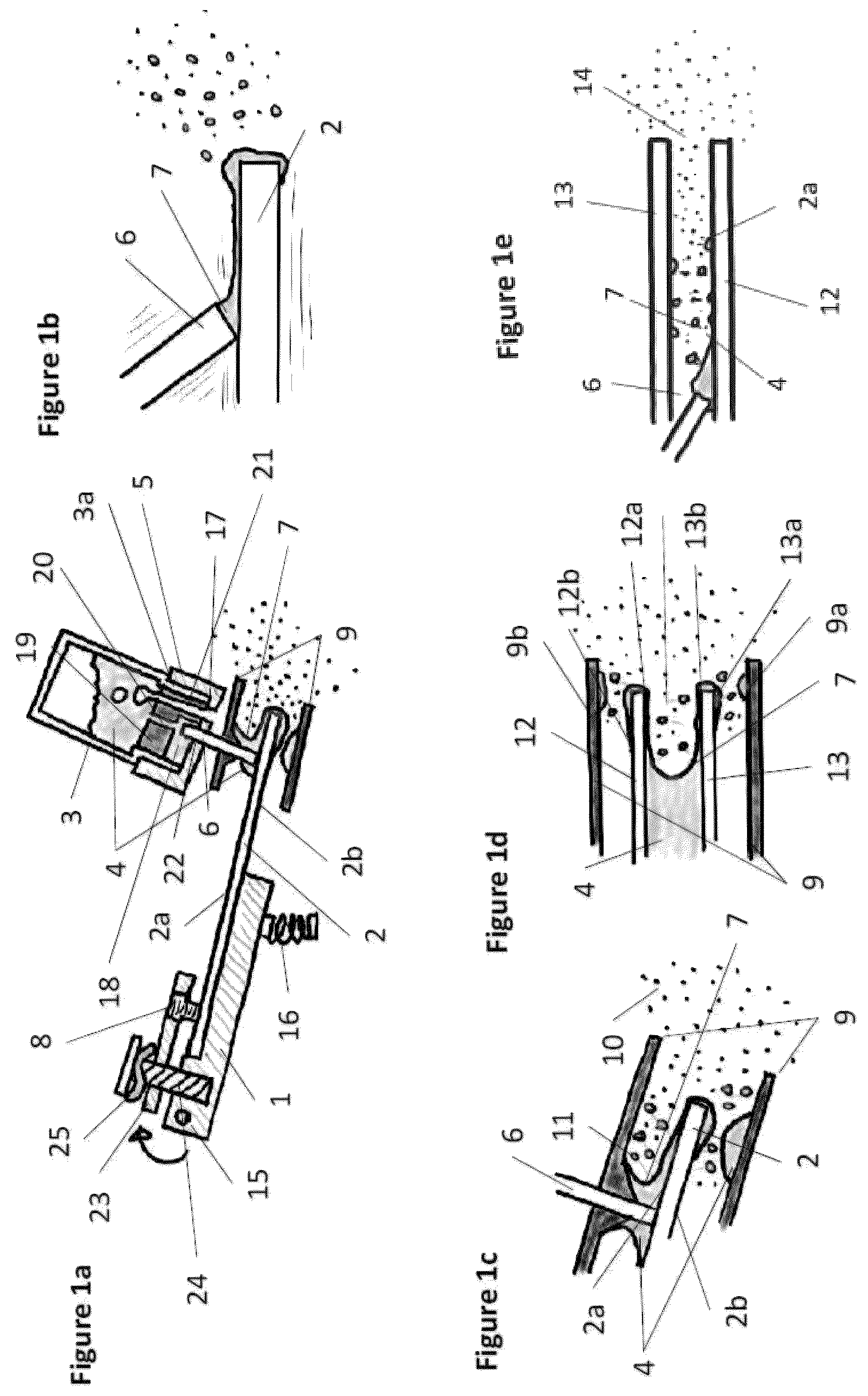 Patent US12576217 Figure 1 – Multi surface acoustic nebuliser