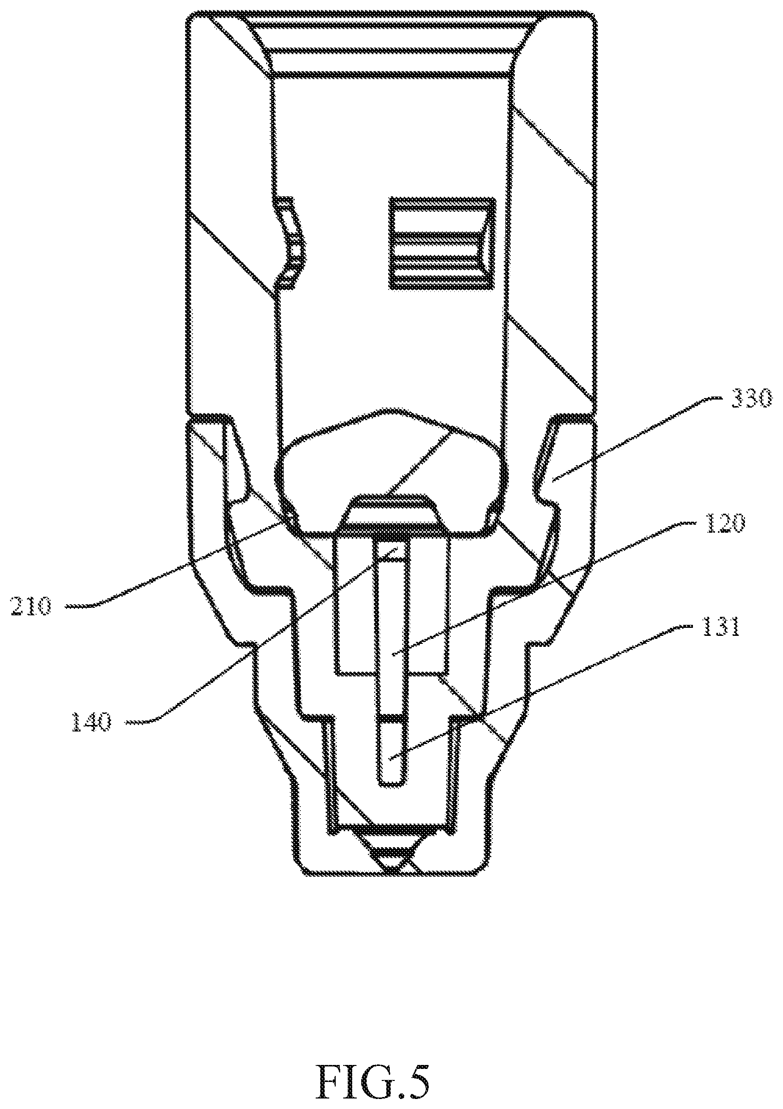 Patent US12576219 Figure 8 – Spraying assembly