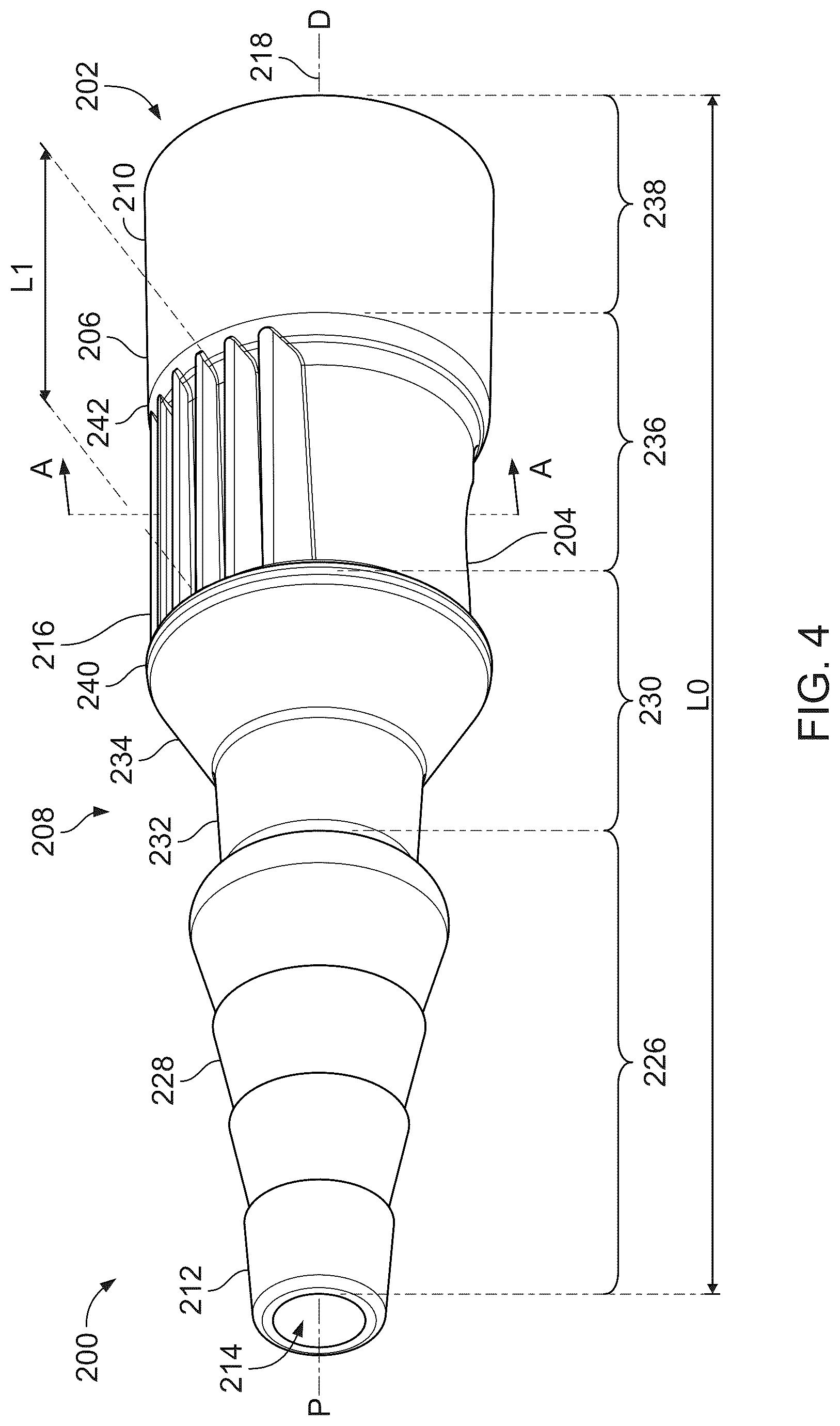 Patent US12576228 Figure 4 – Endotracheal tube adapters