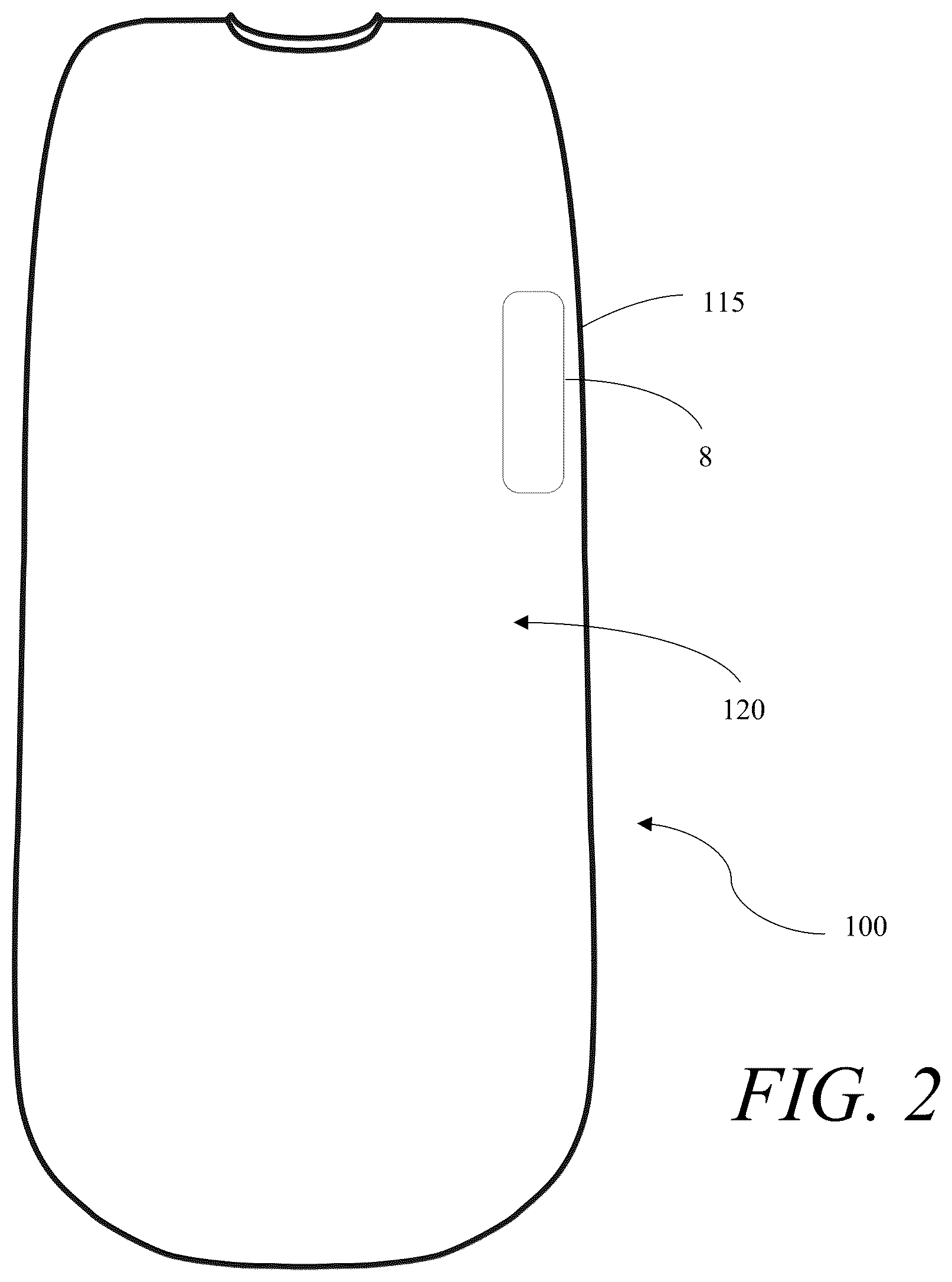 Patent US12576236 Figure 2 – Wearable weighted apparatus
