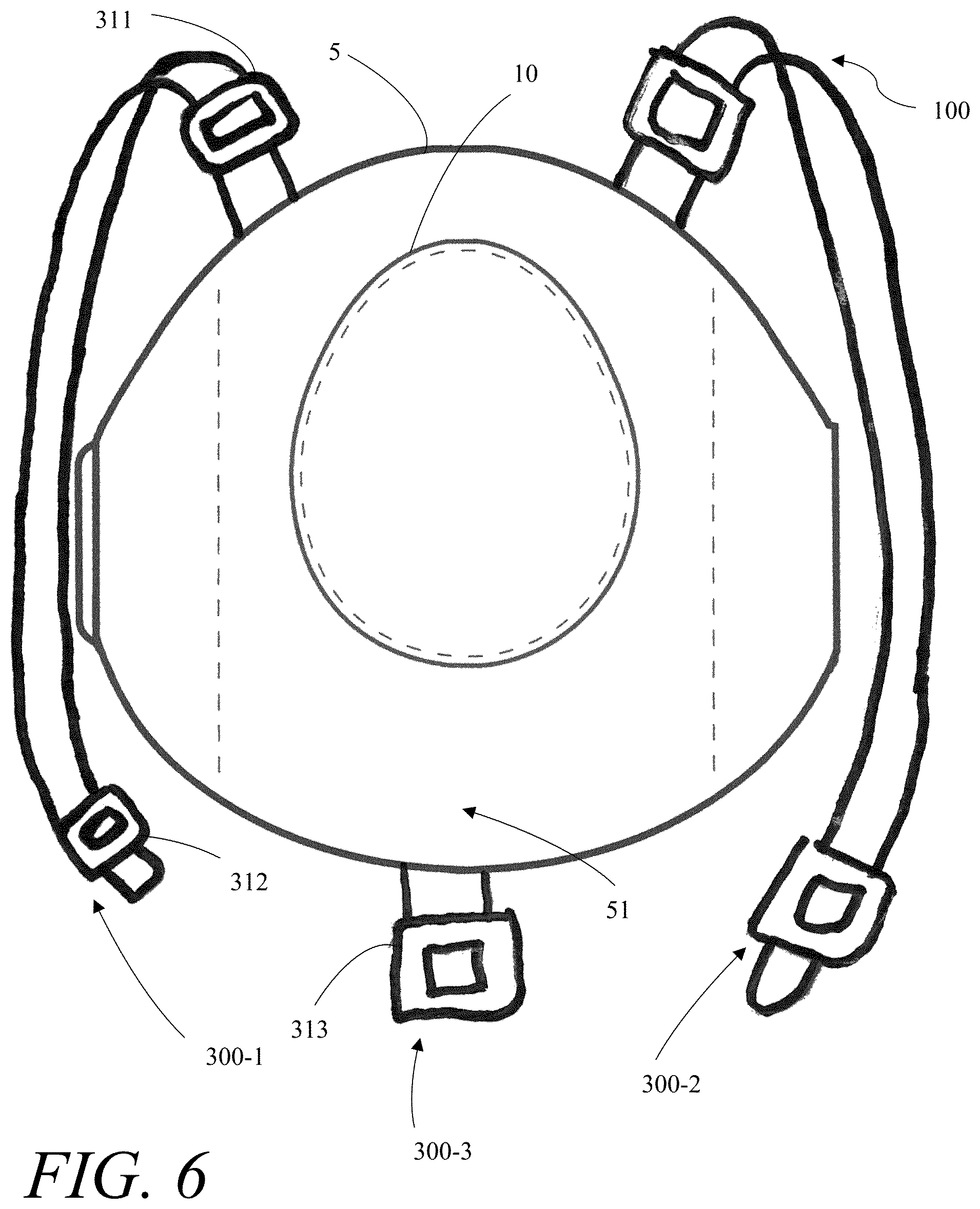 Patent US12576236 Figure 6 – Wearable weighted apparatus