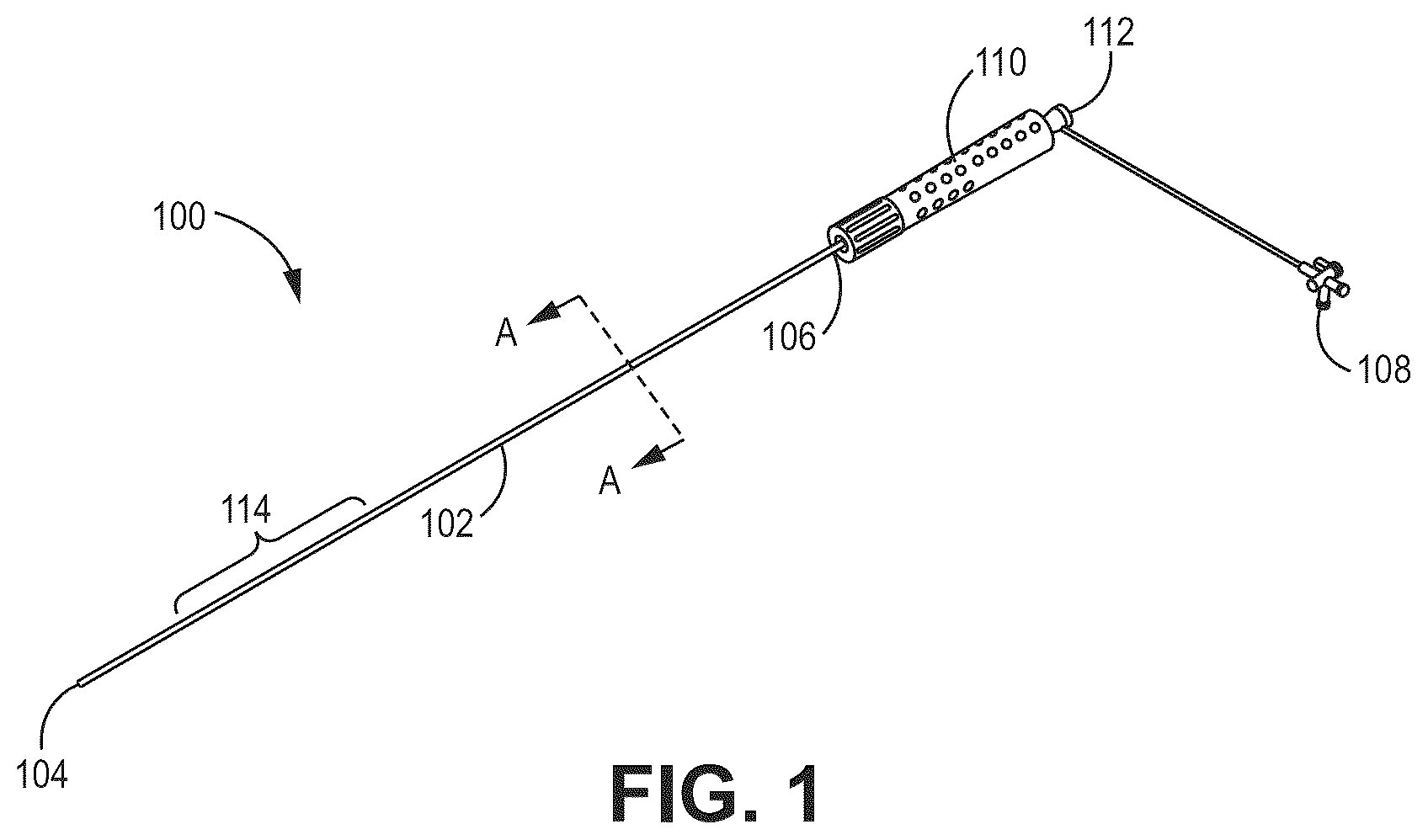 Patent US12576239 Figure 1 – Catheter shaft with flouropolymer inner liner and related methods