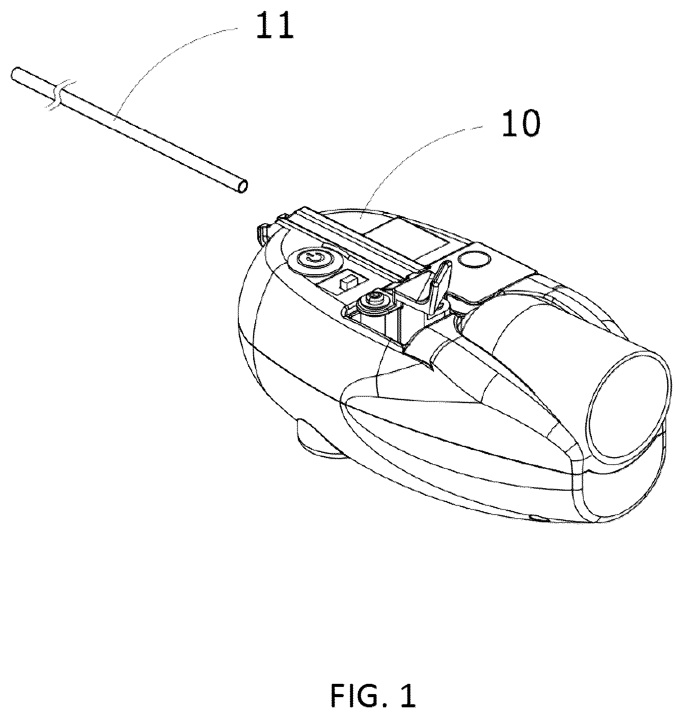 Patent US12576241 Figure 1 – Detachable urethral catheterization device