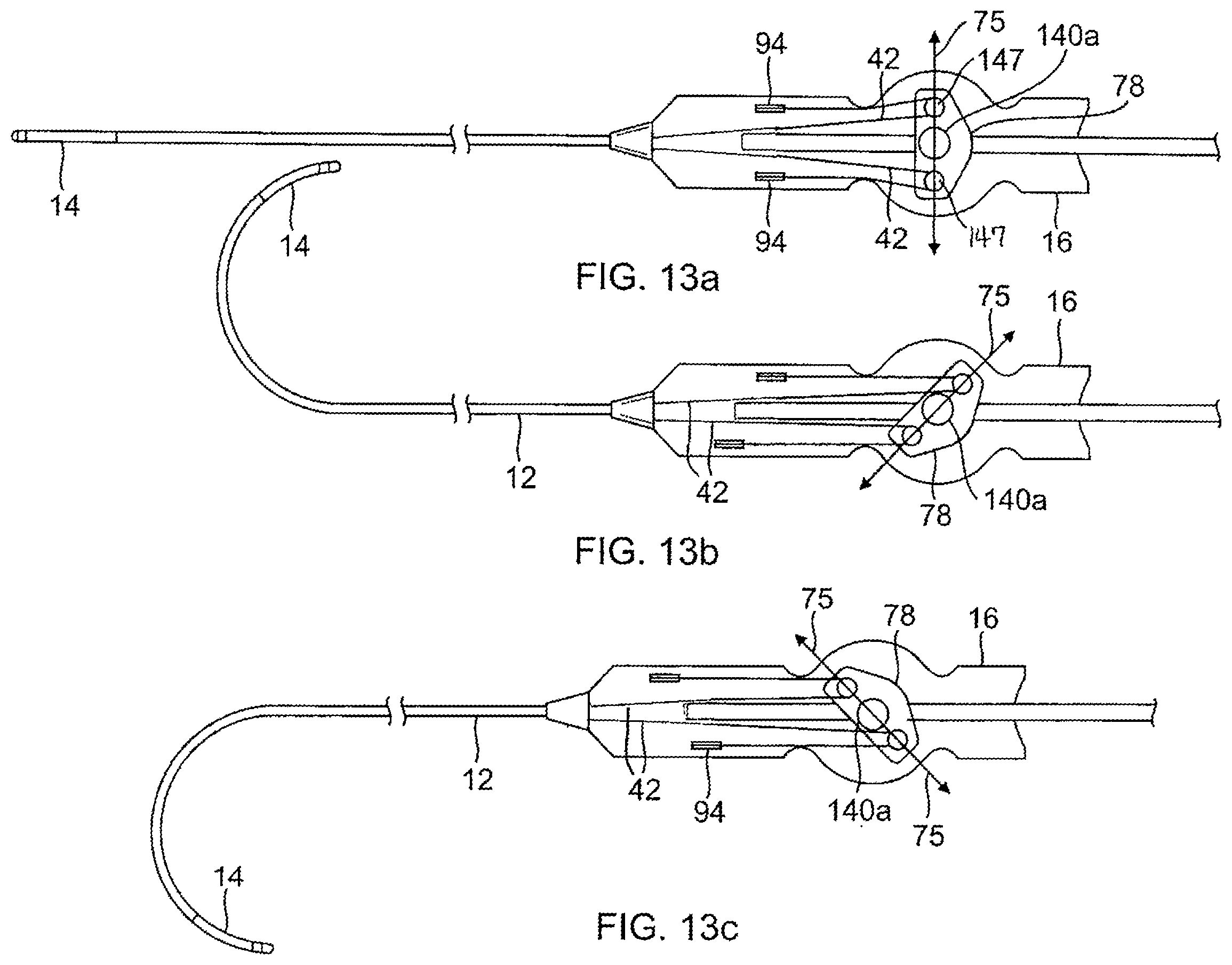 Patent US12576243 Figure 13 – Catheter with multi-functional control handle having linear mechanism