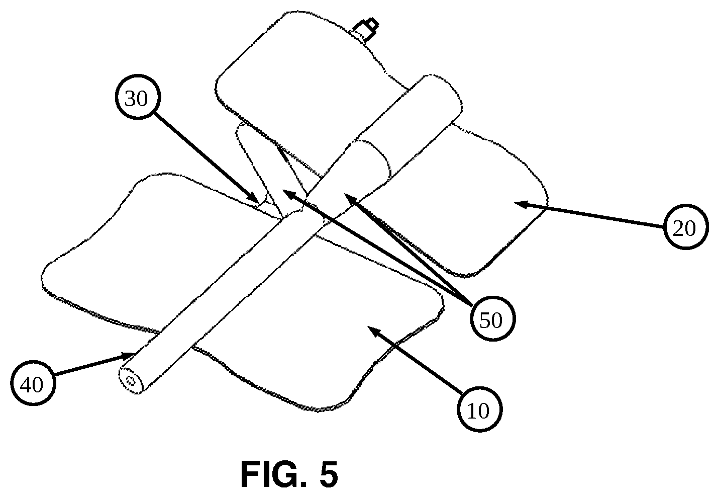 Patent US12576244 Figure 5 – Flexible universal catheter securement device