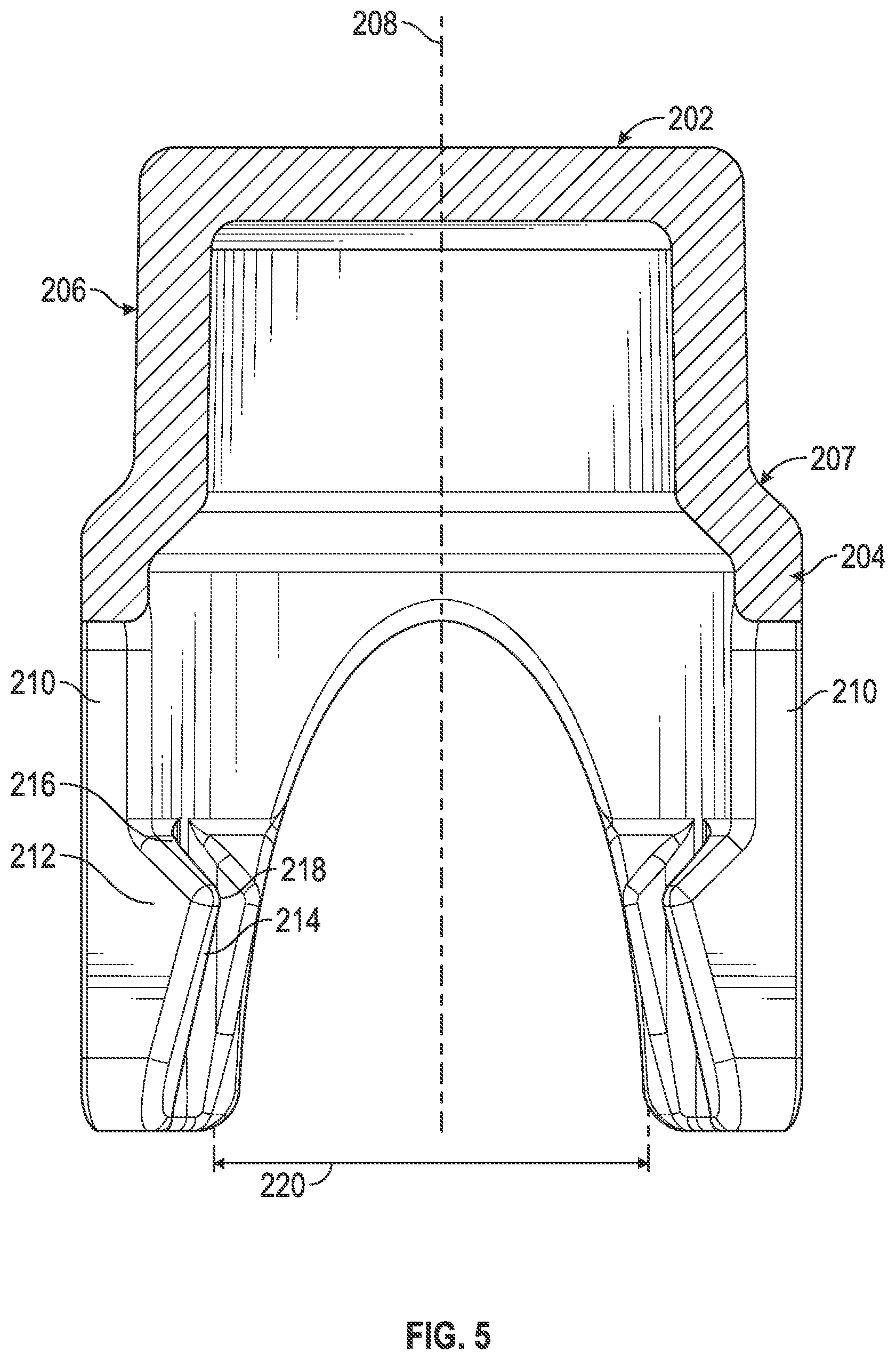 Patent US12576257 Figure 4 – Tamper-resistant cap