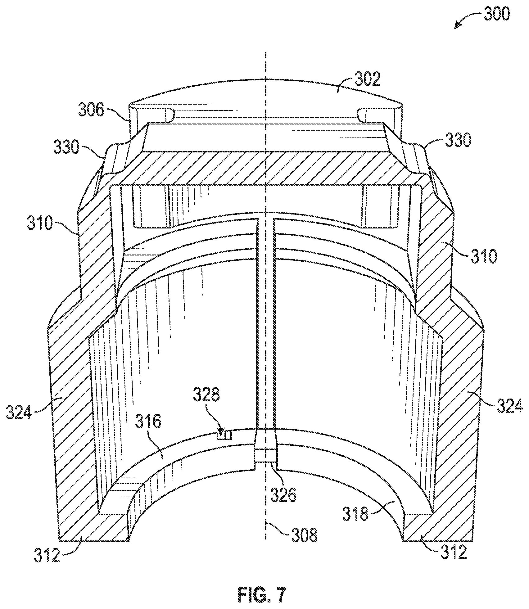 Patent US12576257 Figure 6 – Tamper-resistant cap