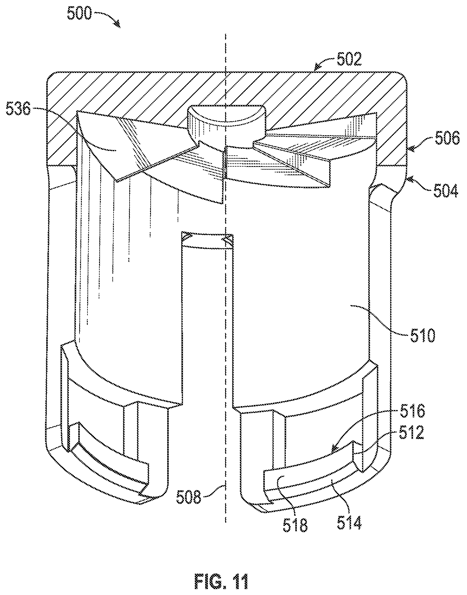 Patent US12576257 Figure 10 – Tamper-resistant cap