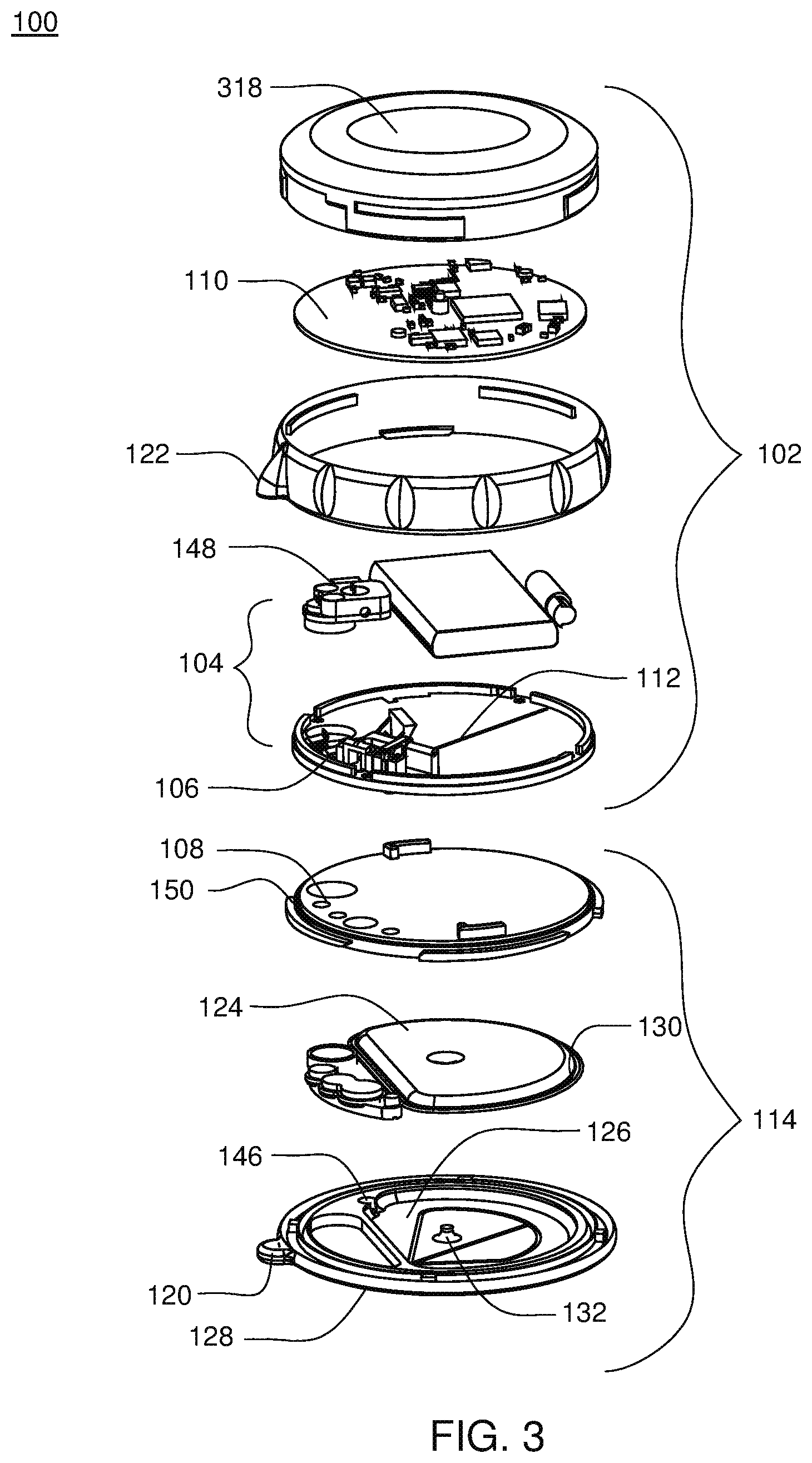 Patent US12576258 Figure 2 – Infusion pump assembly