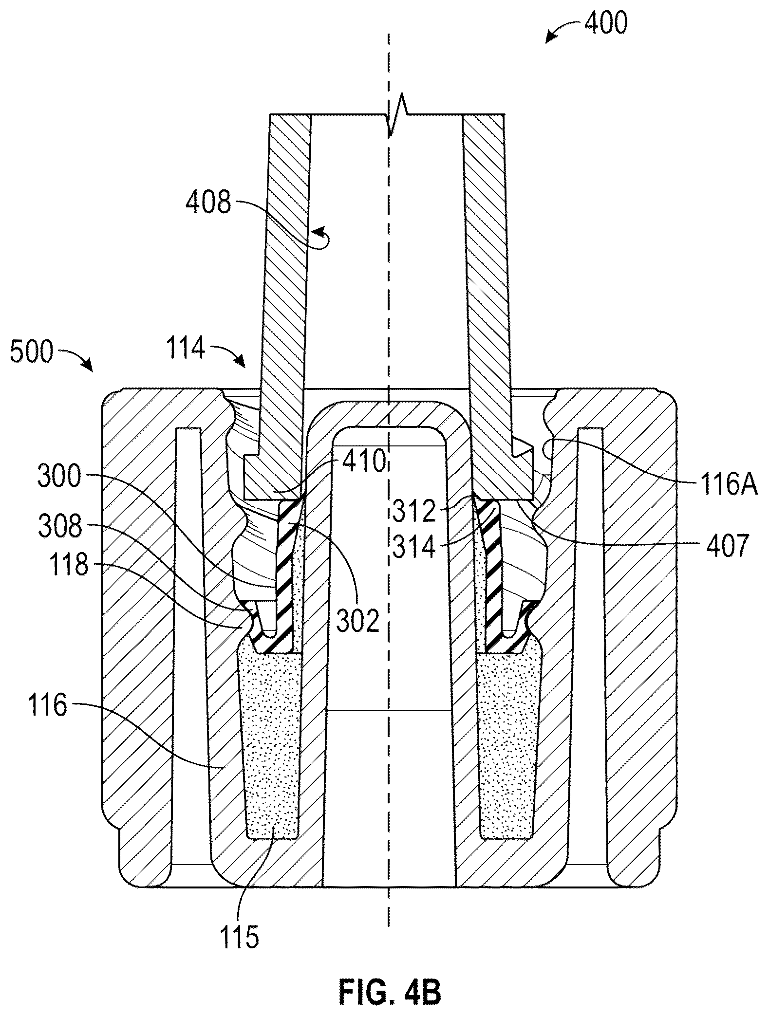 Patent US12576260 Figure 5 – Disinfecting cap for open female luer devices