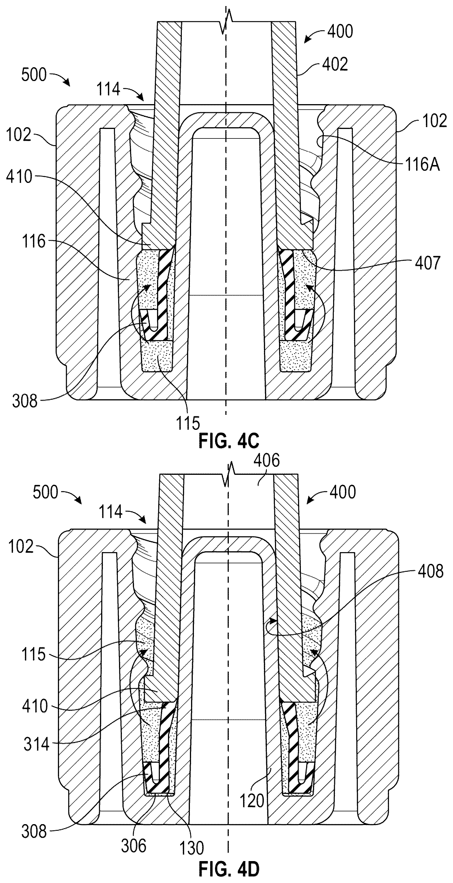 Patent US12576260 Figure 6 – Disinfecting cap for open female luer devices