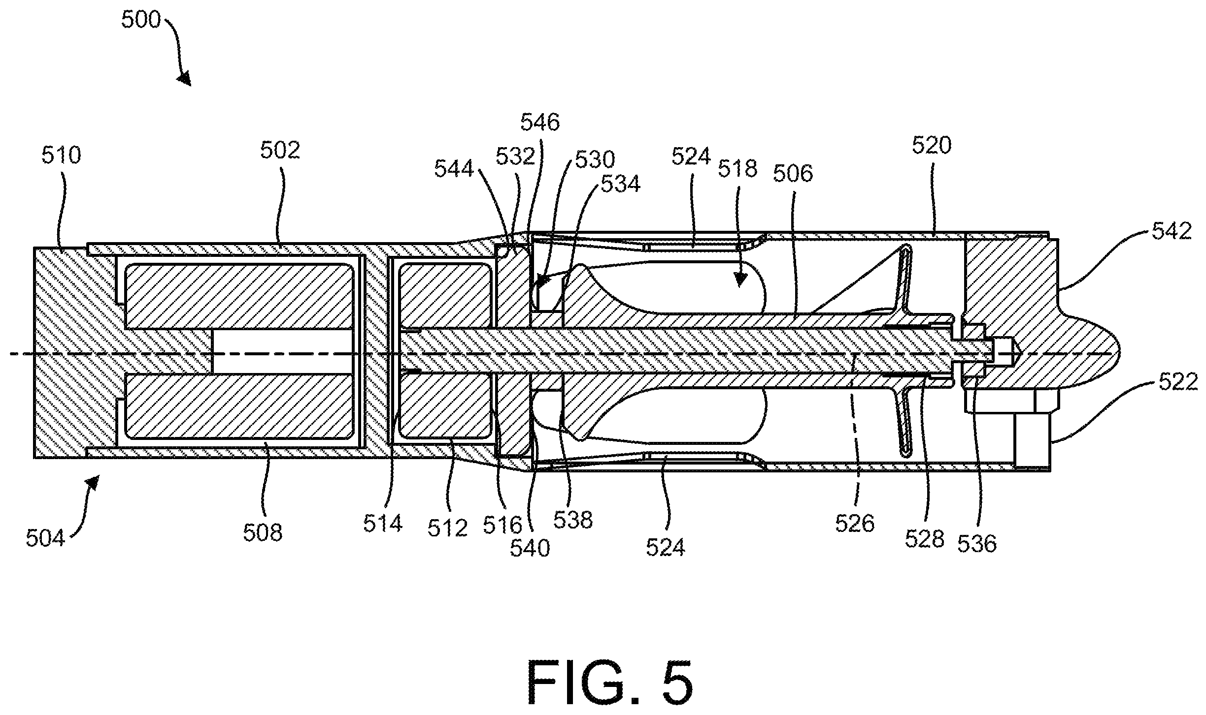Patent US12576262 Figure 10 – Magnetic propulsion and bearing for a hemodynamic support pump