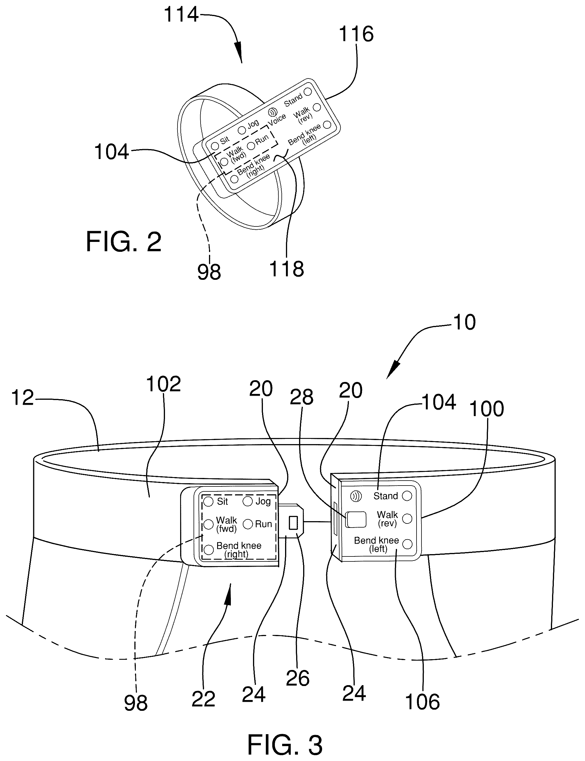 Patent US12576264 Figure 2 – Neuroprosthesis apparatus for stimulating leg movement
