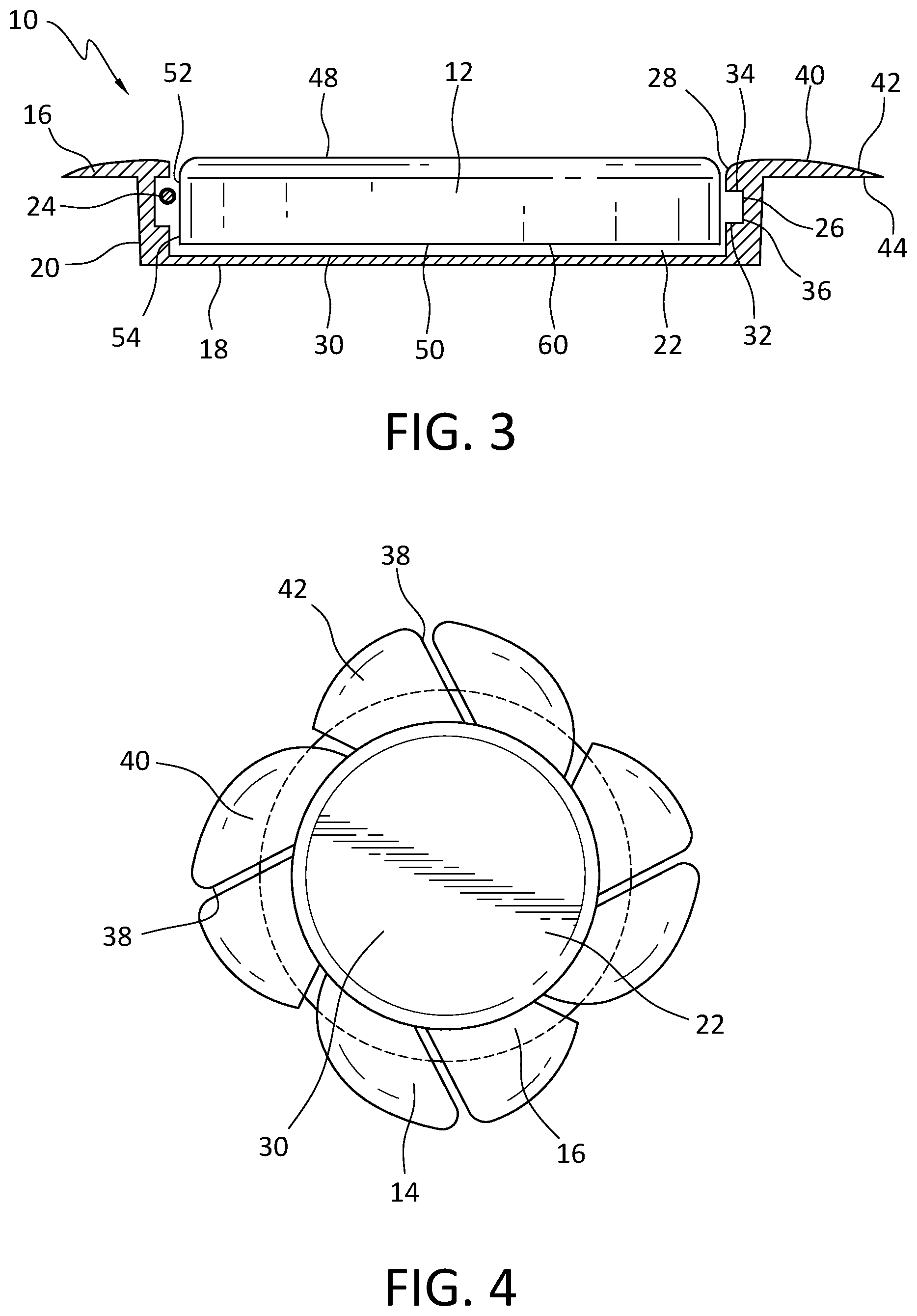 Patent US12576266 Figure 2 – Cranial implant with wire management structure