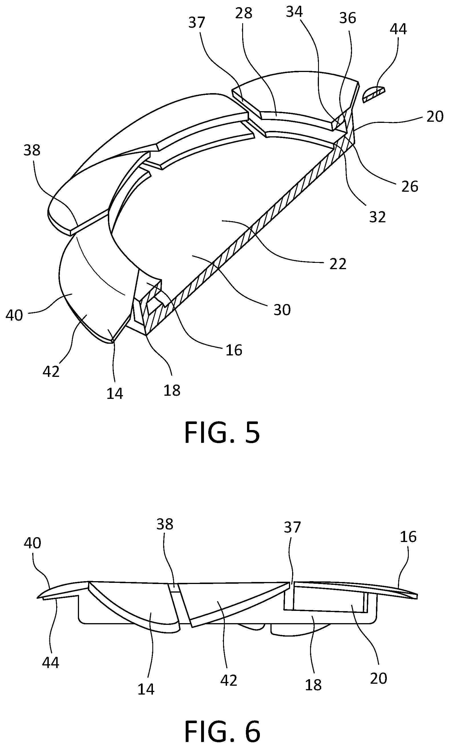 Patent US12576266 Figure 3 – Cranial implant with wire management structure