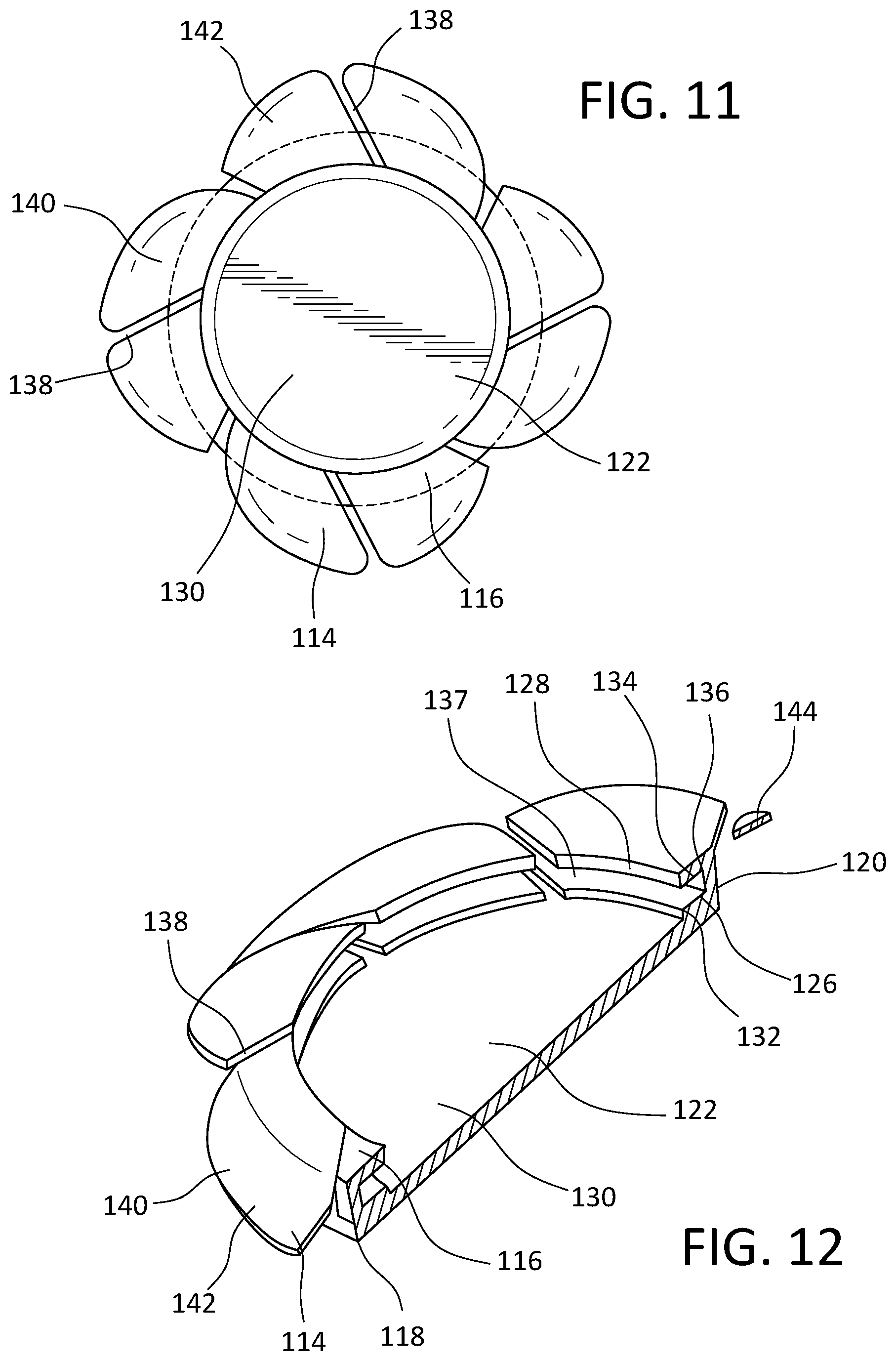 Patent US12576266 Figure 6 – Cranial implant with wire management structure