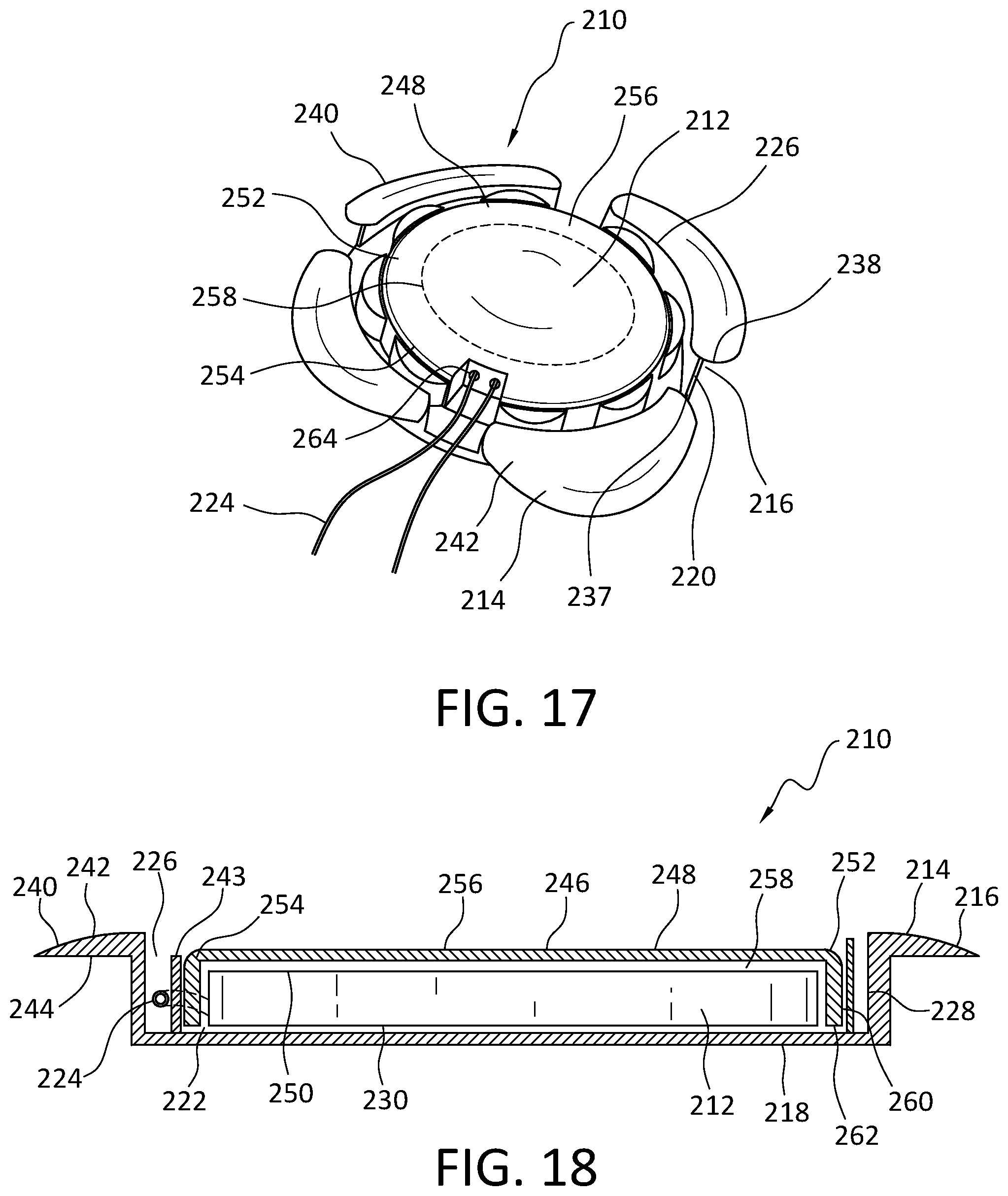 Patent US12576266 Figure 9 – Cranial implant with wire management structure