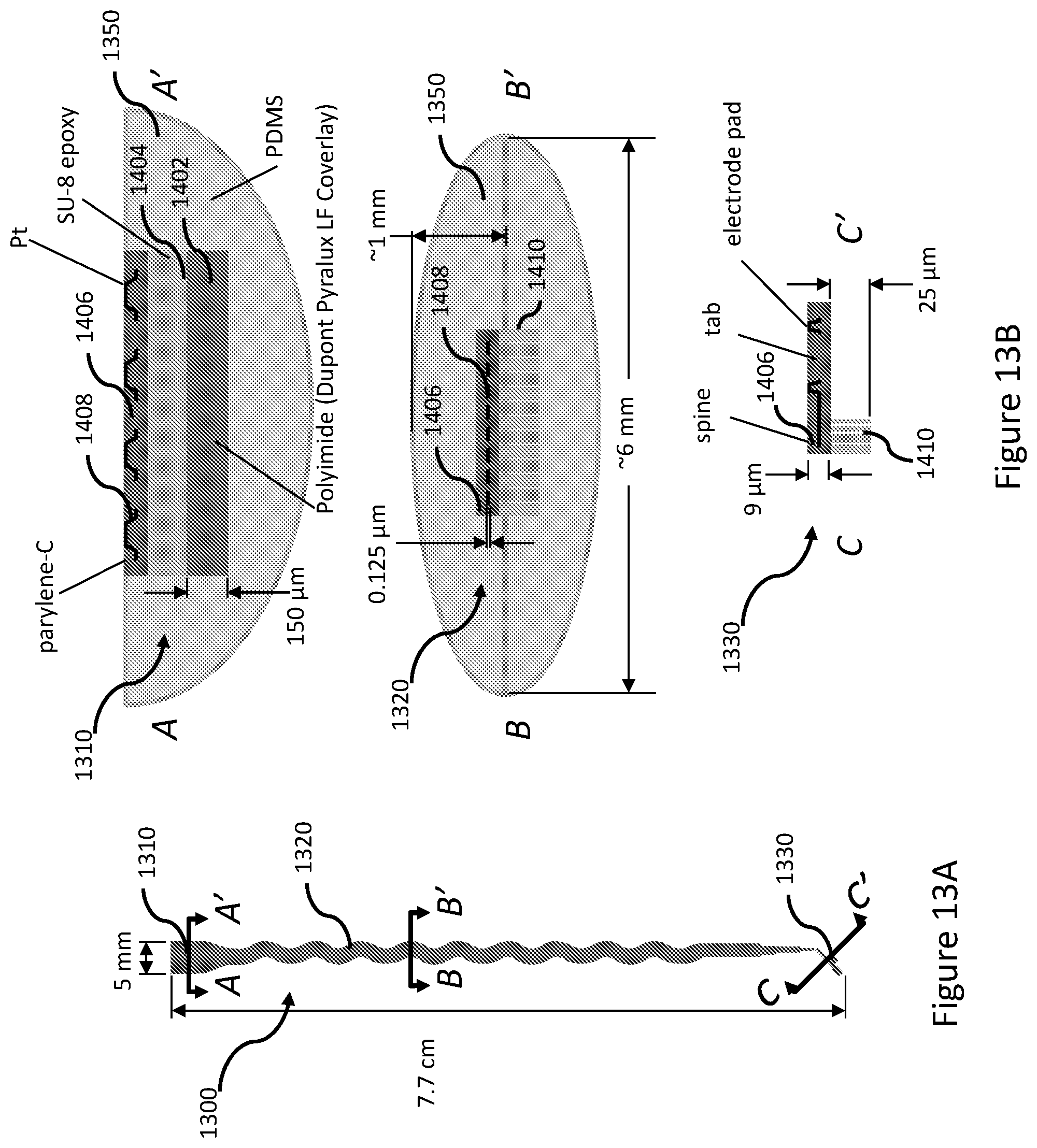 Patent US12576268 Figure 14 – Conformable neural interface device with hydrogel adhesion and methods of using the same