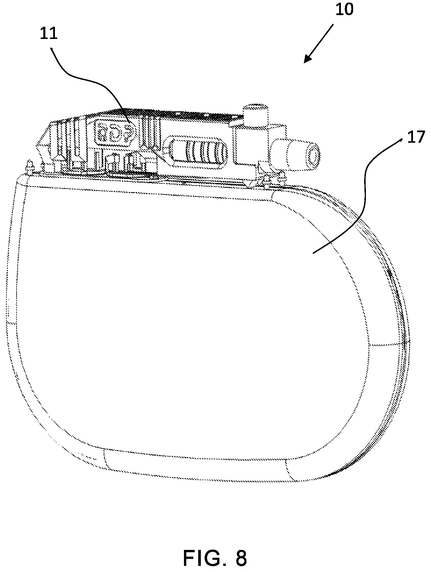Patent US12576279 Figure 10 – Header for a neurostimulator