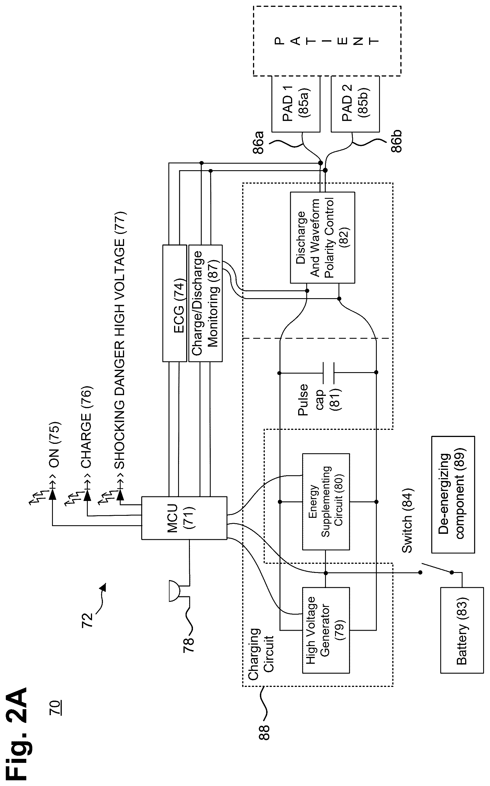 Patent US12576281 Figure 2 – Defibrillator designed for high-reliability operation