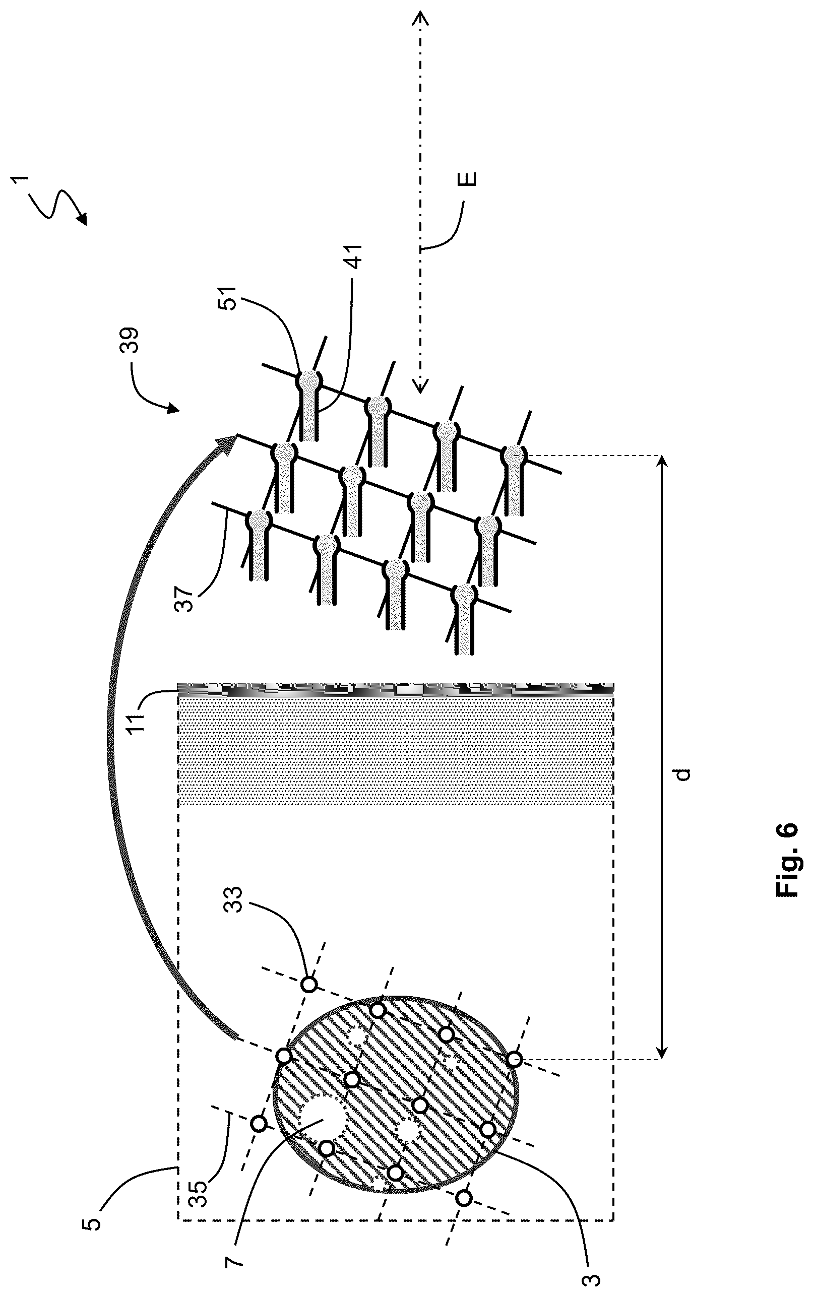 Patent US12576283 Figure 6 – System for performing transcutaneous photodynamic therapy (PDT) in an organ or organ segment of an organic body