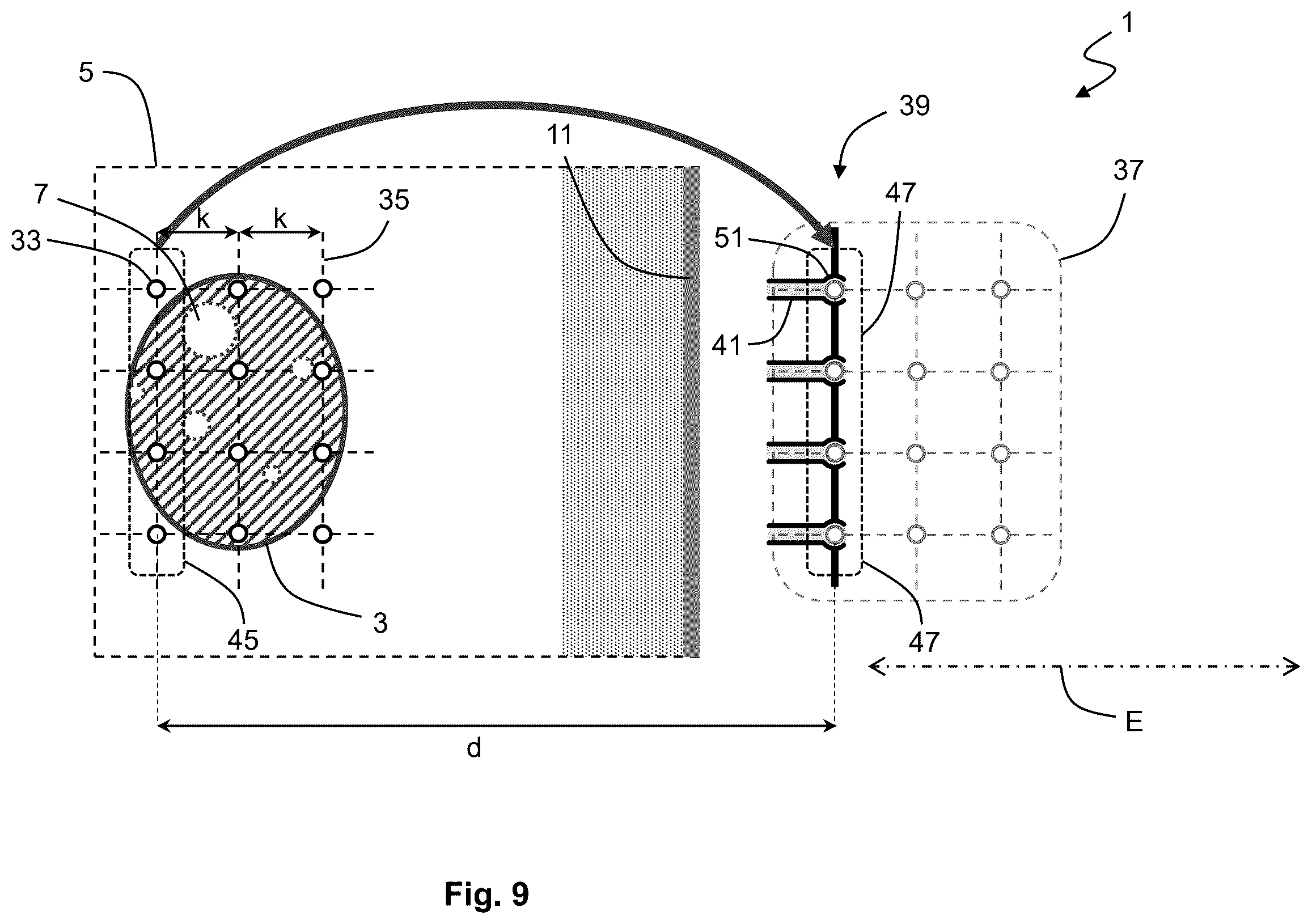 Patent US12576283 Figure 9 – System for performing transcutaneous photodynamic therapy (PDT) in an organ or organ segment of an organic body