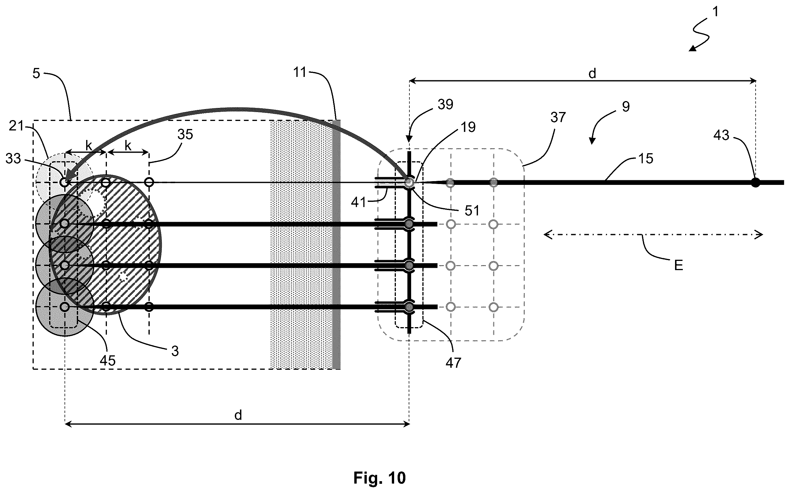Patent US12576283 Figure 10 – System for performing transcutaneous photodynamic therapy (PDT) in an organ or organ segment of an organic body