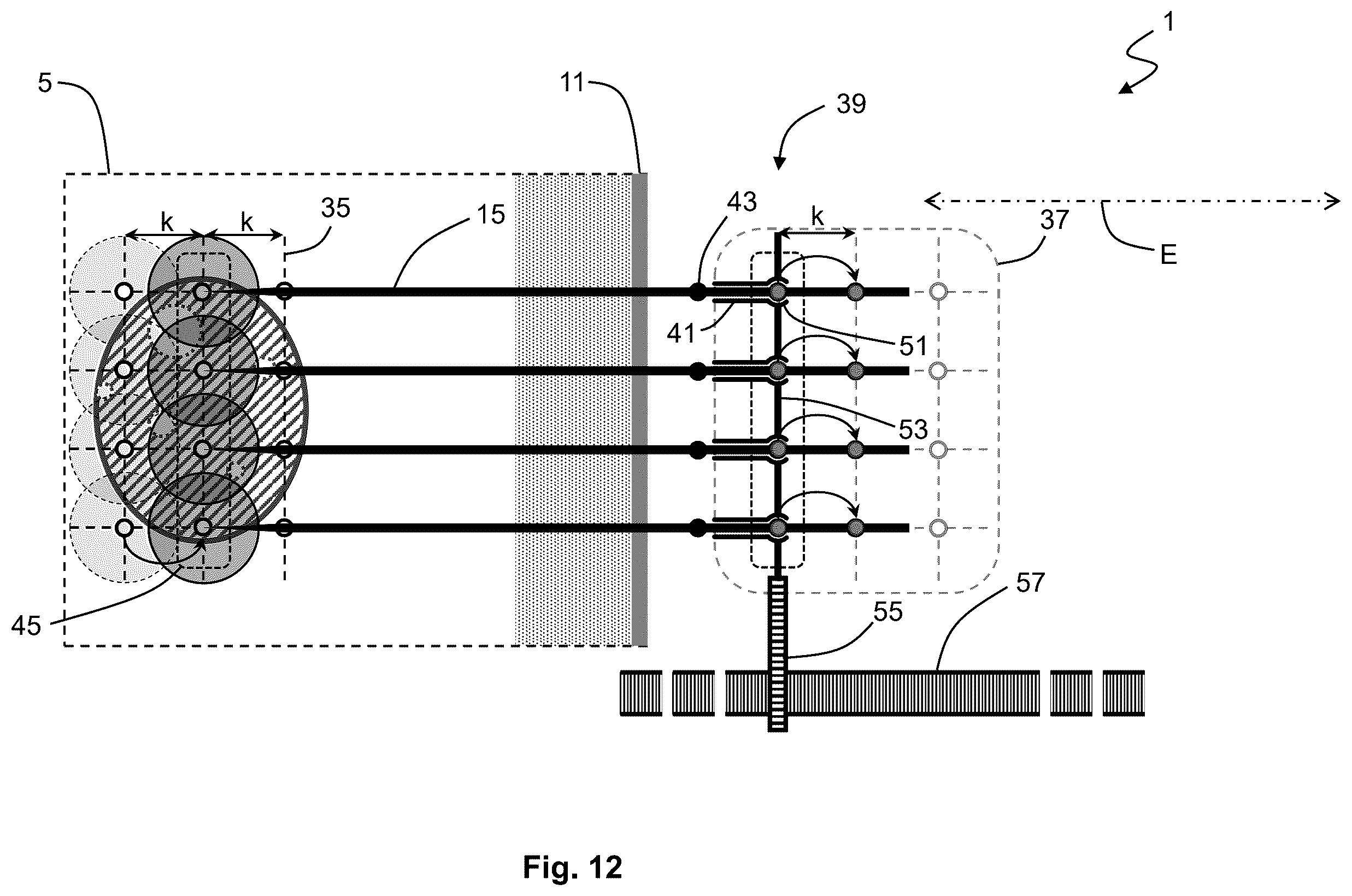 Patent US12576283 Figure 12 – System for performing transcutaneous photodynamic therapy (PDT) in an organ or organ segment of an organic body