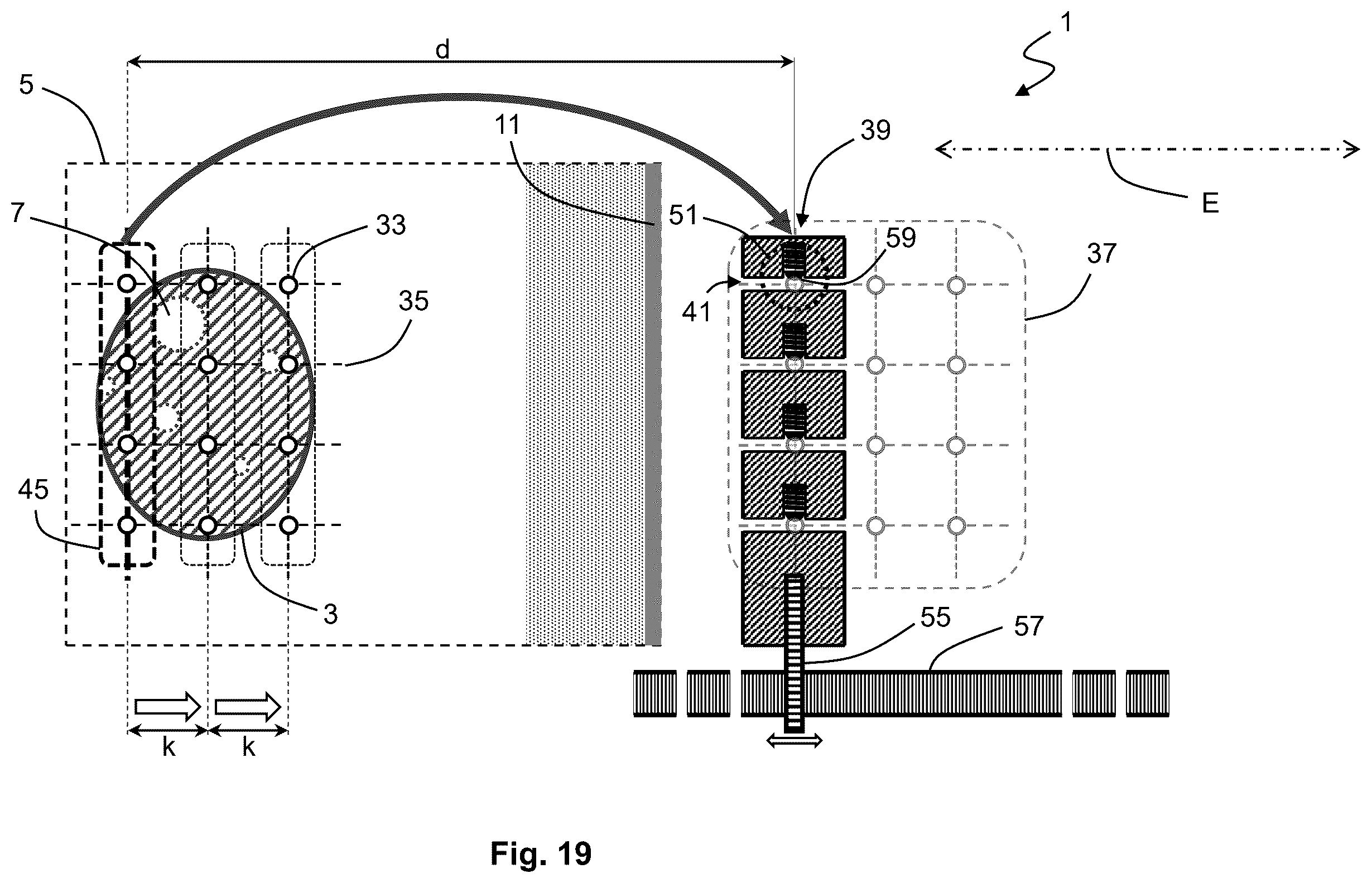 Patent US12576283 Figure 19 – System for performing transcutaneous photodynamic therapy (PDT) in an organ or organ segment of an organic body