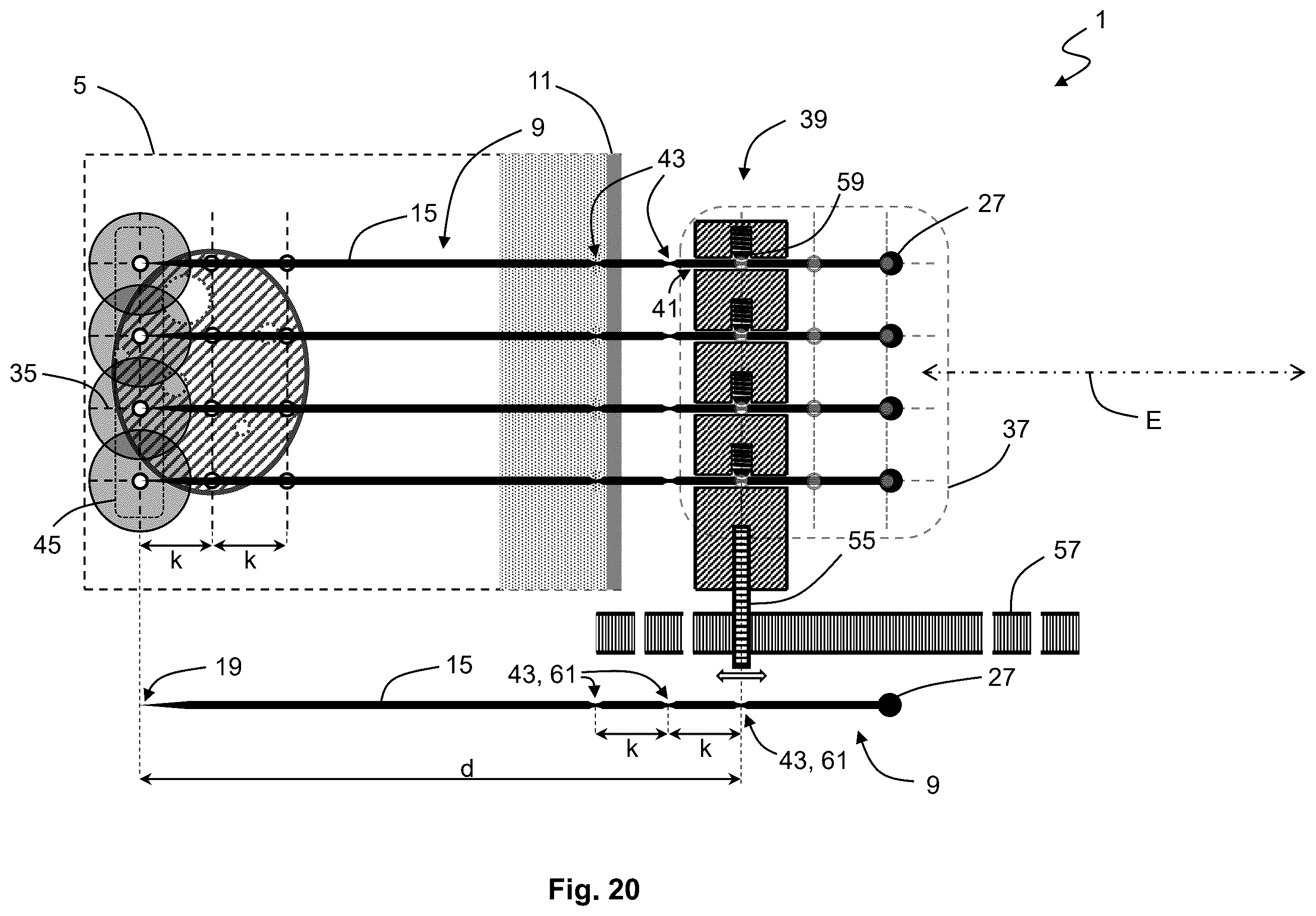 Patent US12576283 Figure 20 – System for performing transcutaneous photodynamic therapy (PDT) in an organ or organ segment of an organic body