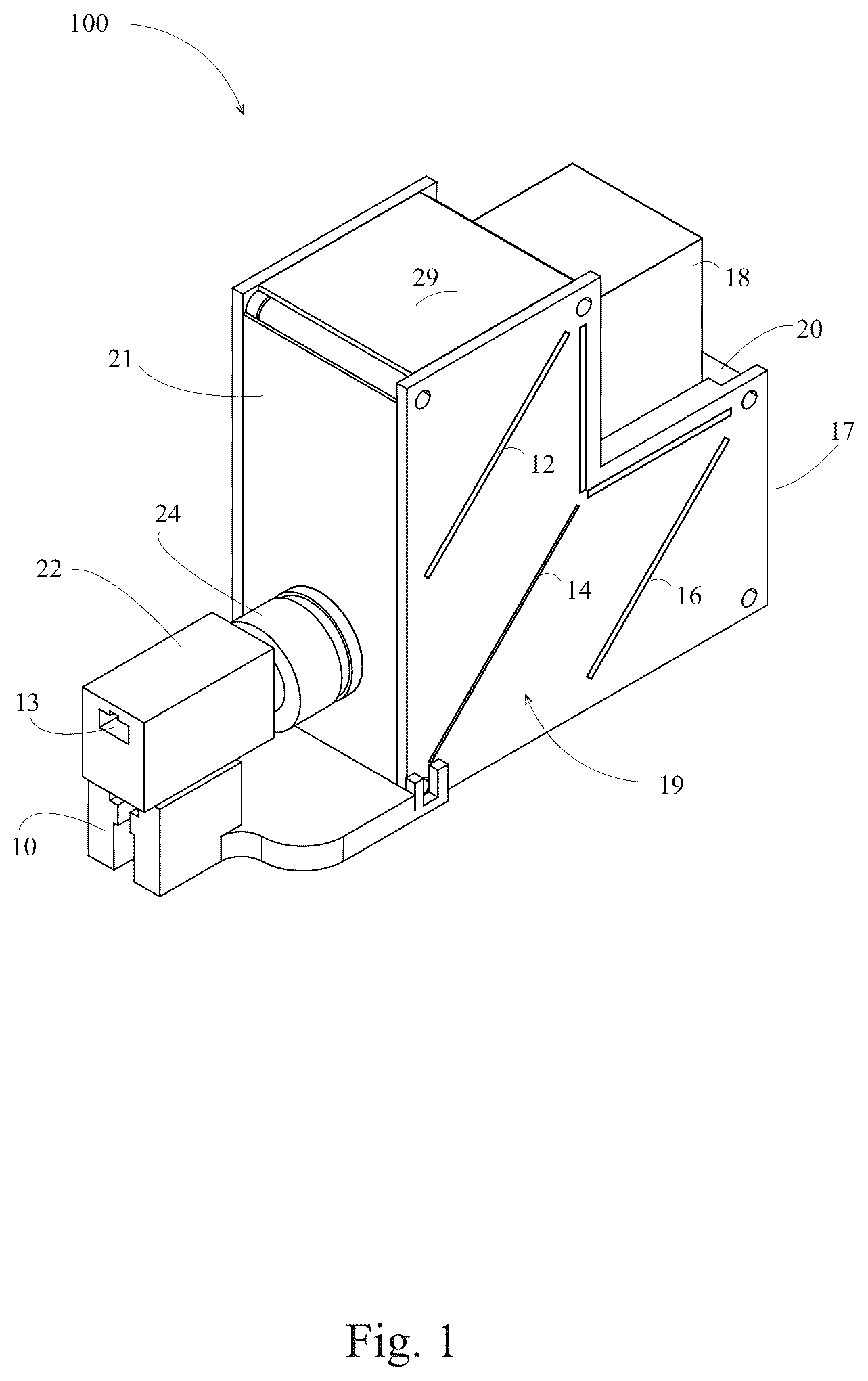 Patent US12576285 Figure 1 – System of filmless real-time quality assurance for beam alignment for radiosurgery systems