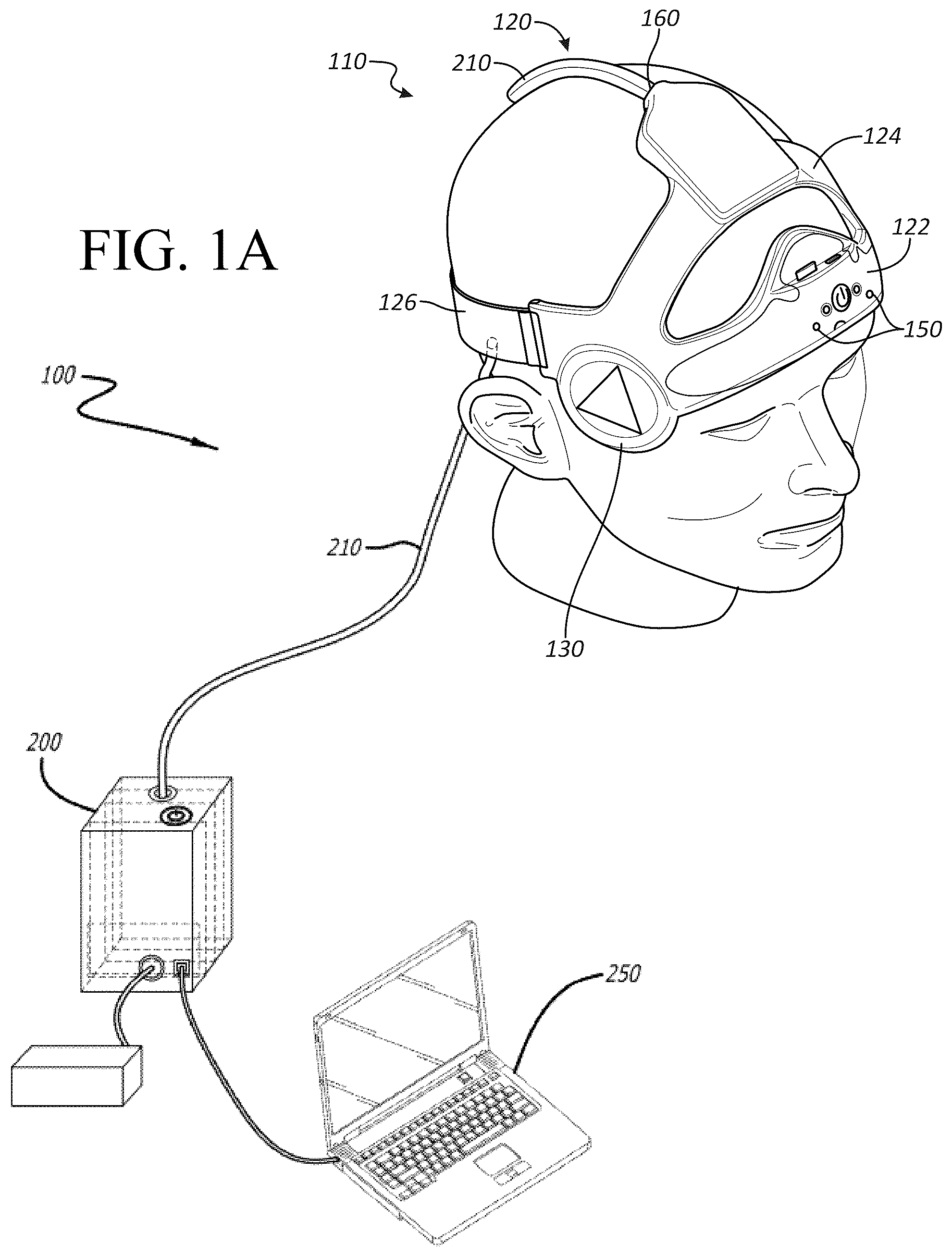 Patent US12576289 Figure 1 – Systems and methods for reliable replacement of ultrasound neuromodulation wearables