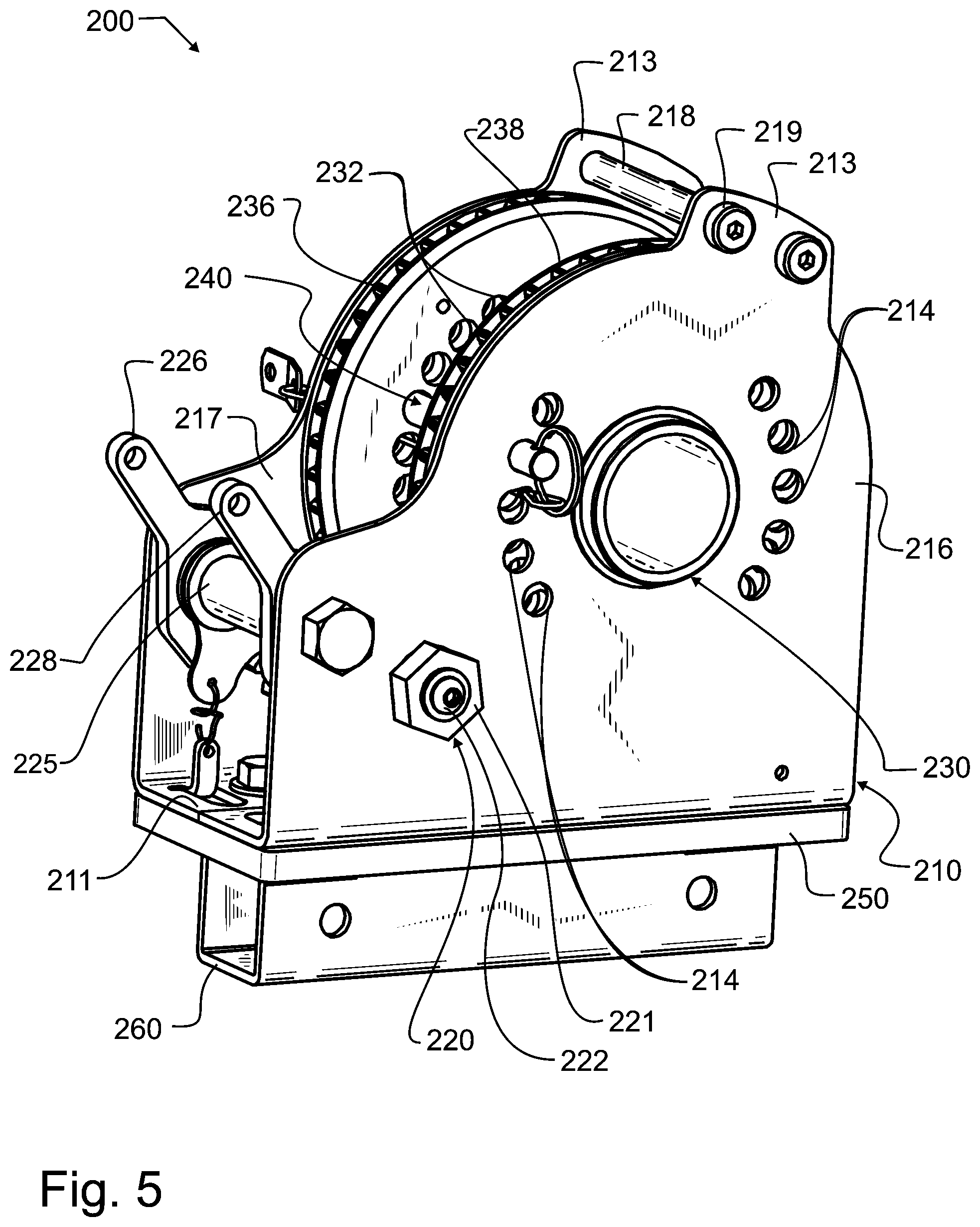 Patent US12576292 Figure 5 – Winch