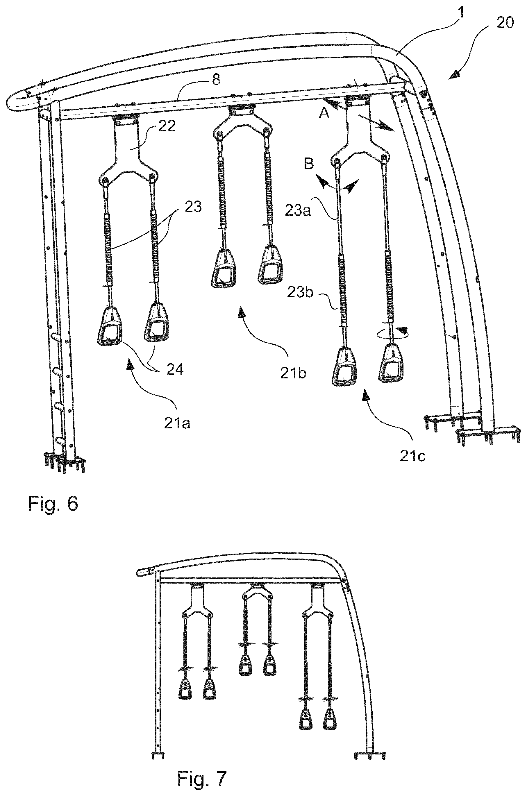 Patent US12576298 Figure 3 – Fitness system, fitness assembly arrangement and functional fitness elements