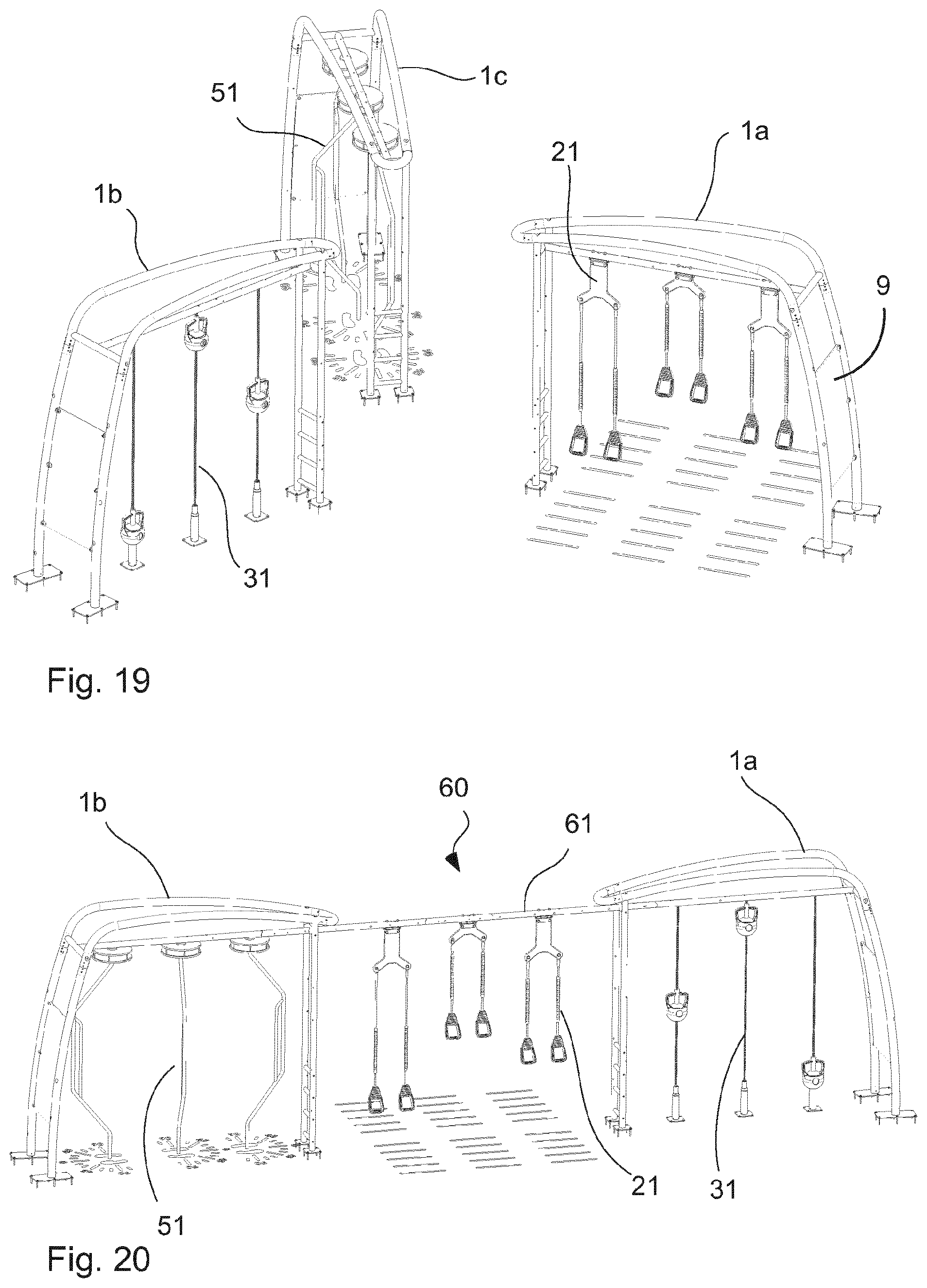 Patent US12576298 Figure 10 – Fitness system, fitness assembly arrangement and functional fitness elements