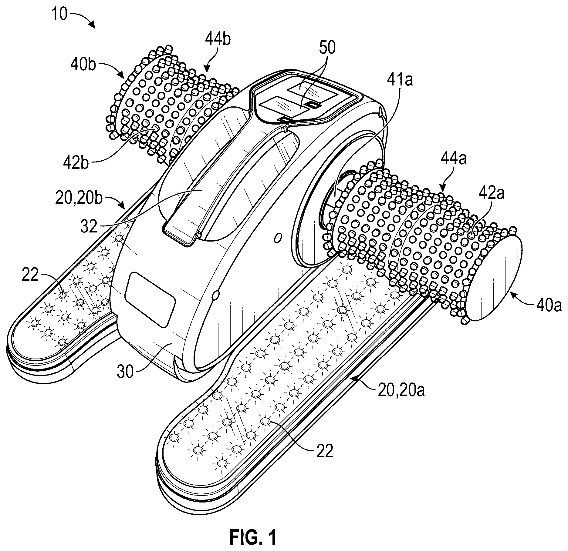 Patent US12576299 Figure 1 – Exercise and therapy device