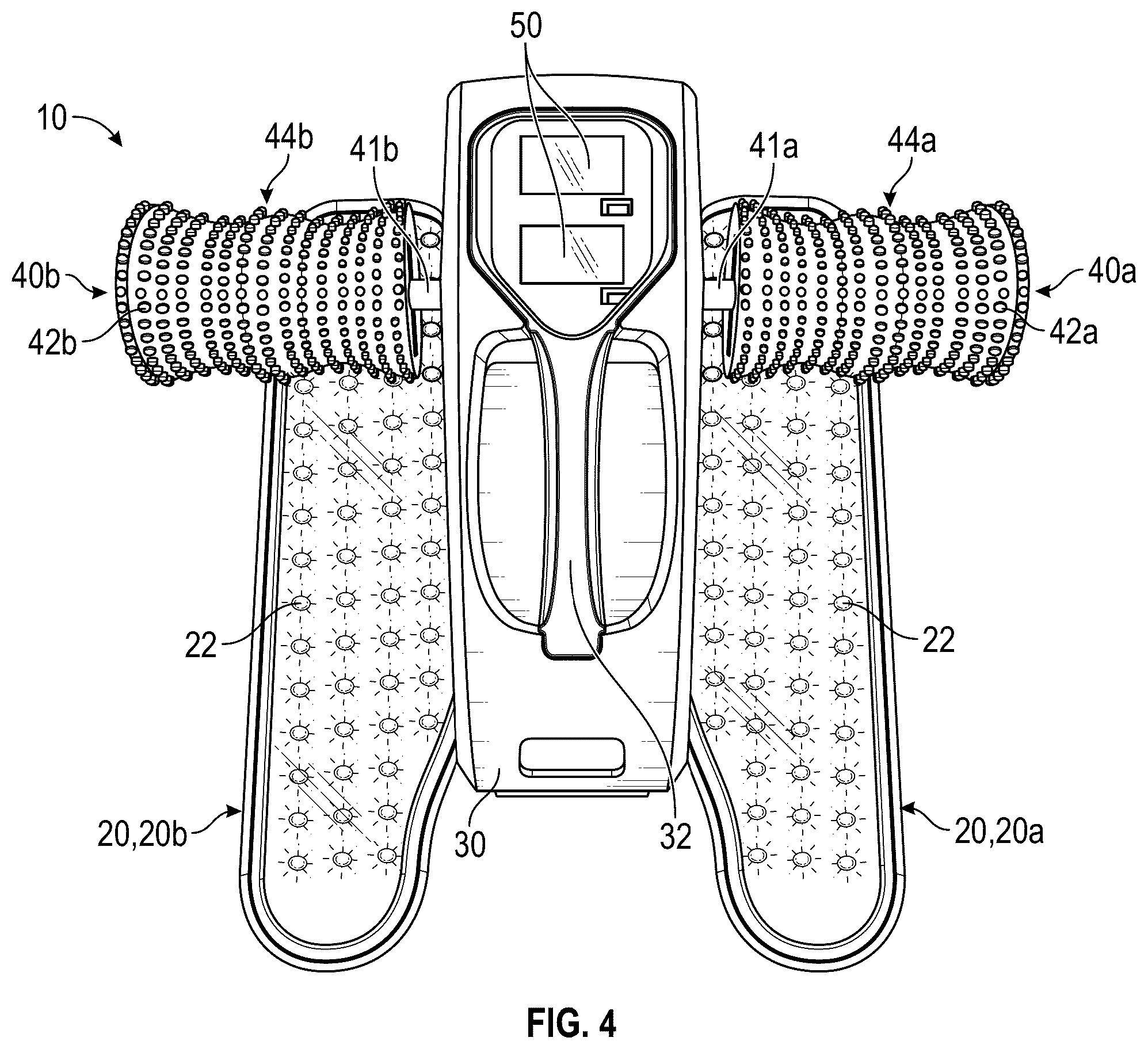Patent US12576299 Figure 4 – Exercise and therapy device