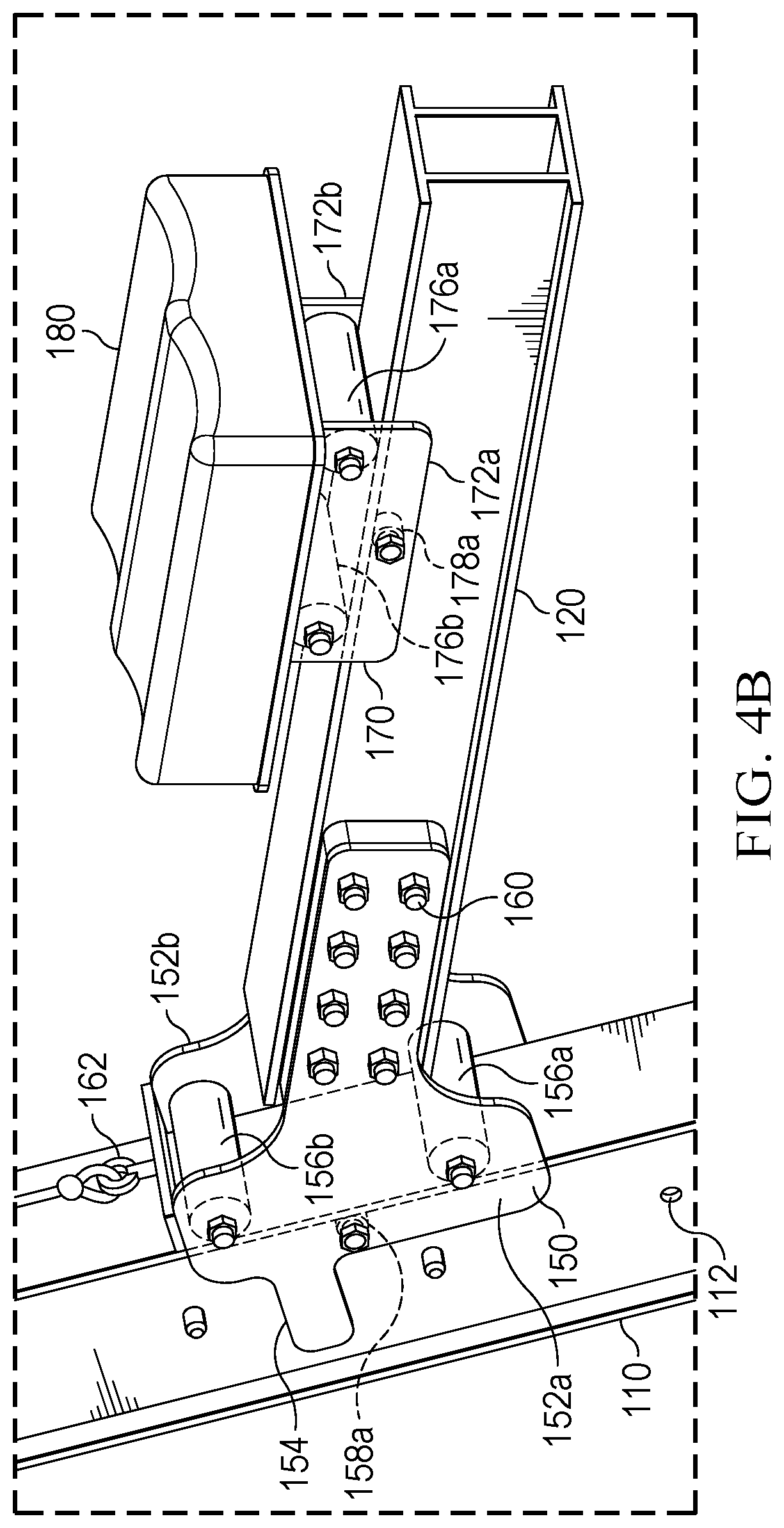 Patent US12576300 Figure 5 – Assisted planche exercise apparatus