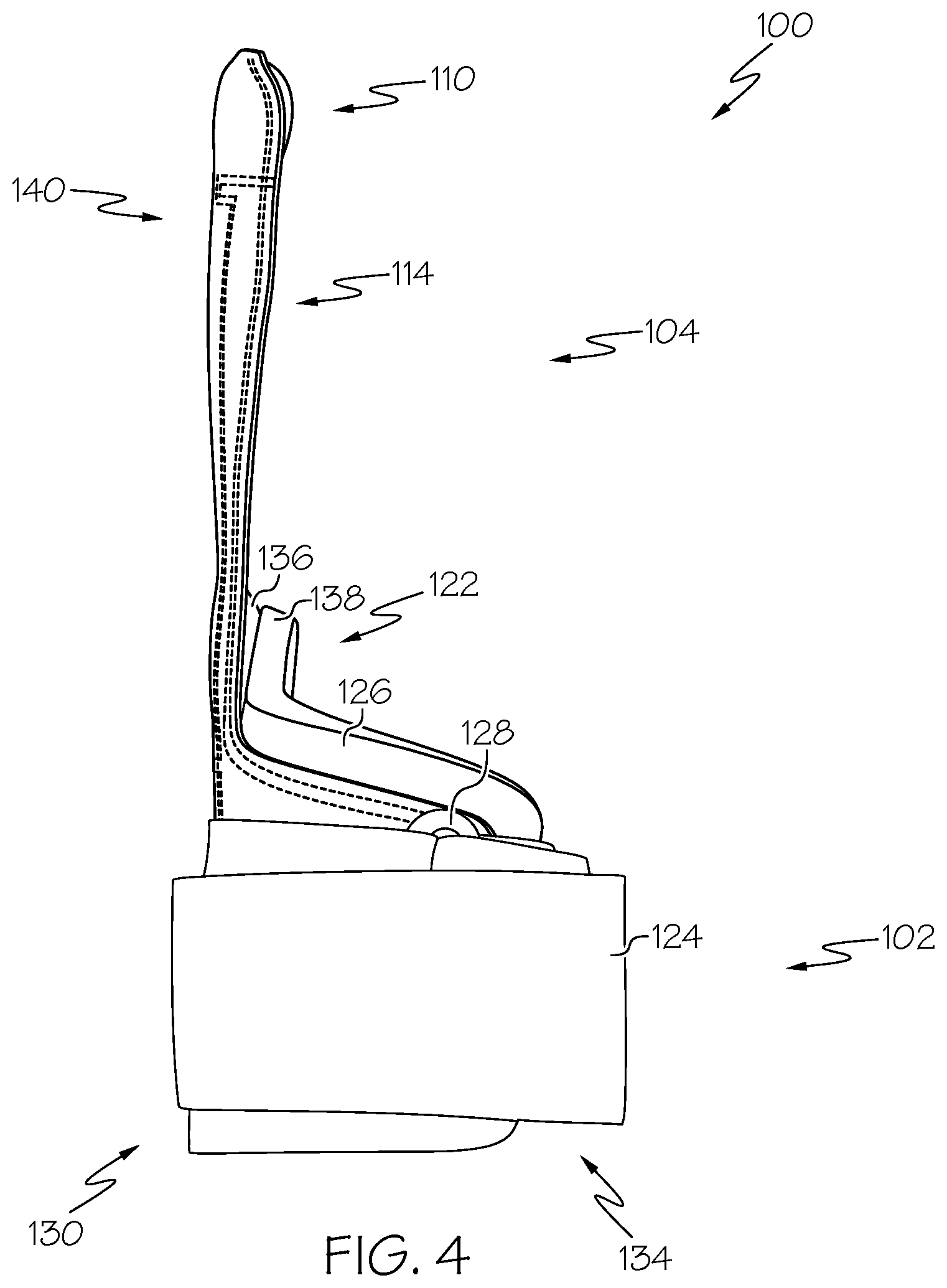 Patent US12576303 Figure 4 – Weightlifting grip device
