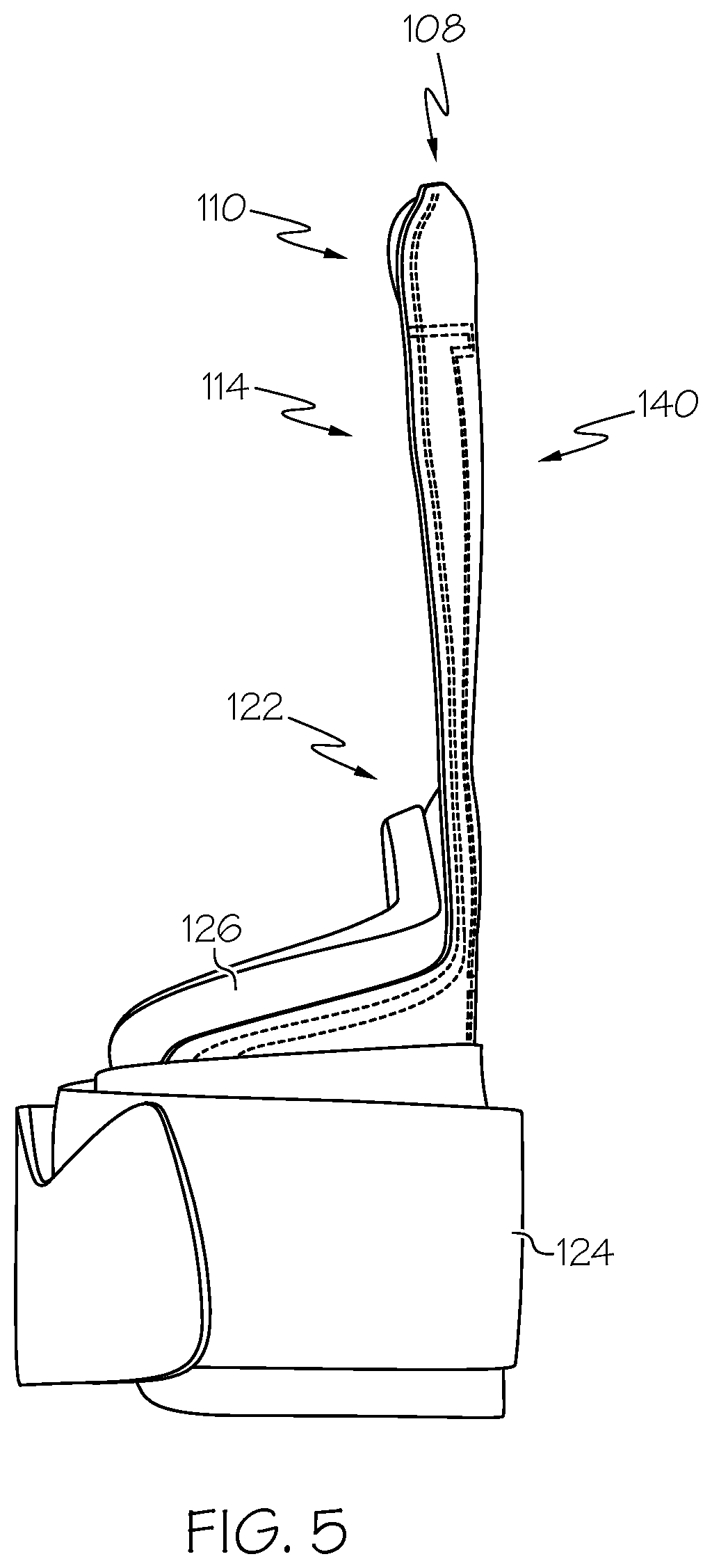 Patent US12576303 Figure 5 – Weightlifting grip device