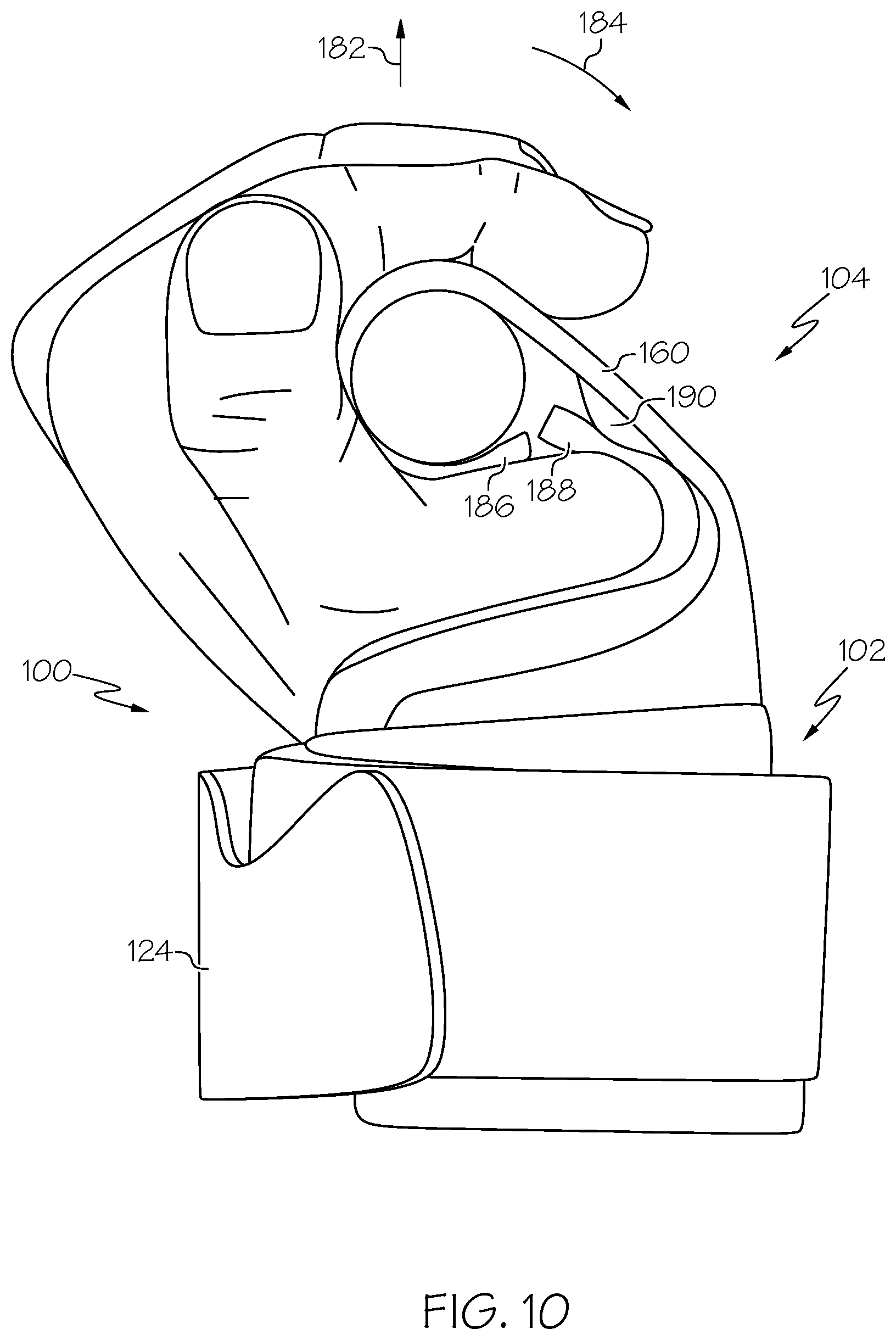 Patent US12576303 Figure 9 – Weightlifting grip device