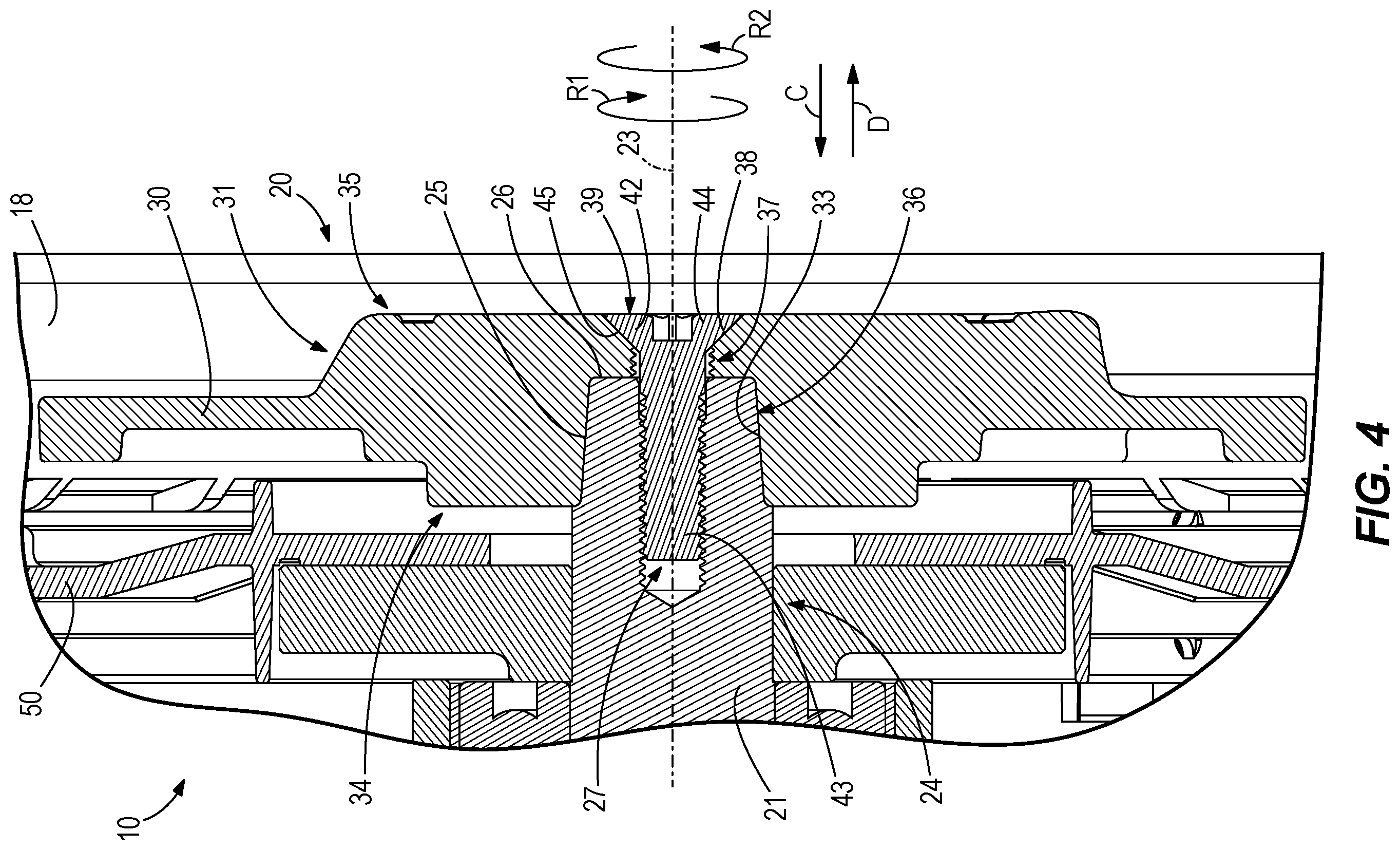 Patent US12576304 Figure 4 – Exercise machines, crankshaft assemblies for exercise machines, and methods of disassembling exercise machines having crank arms