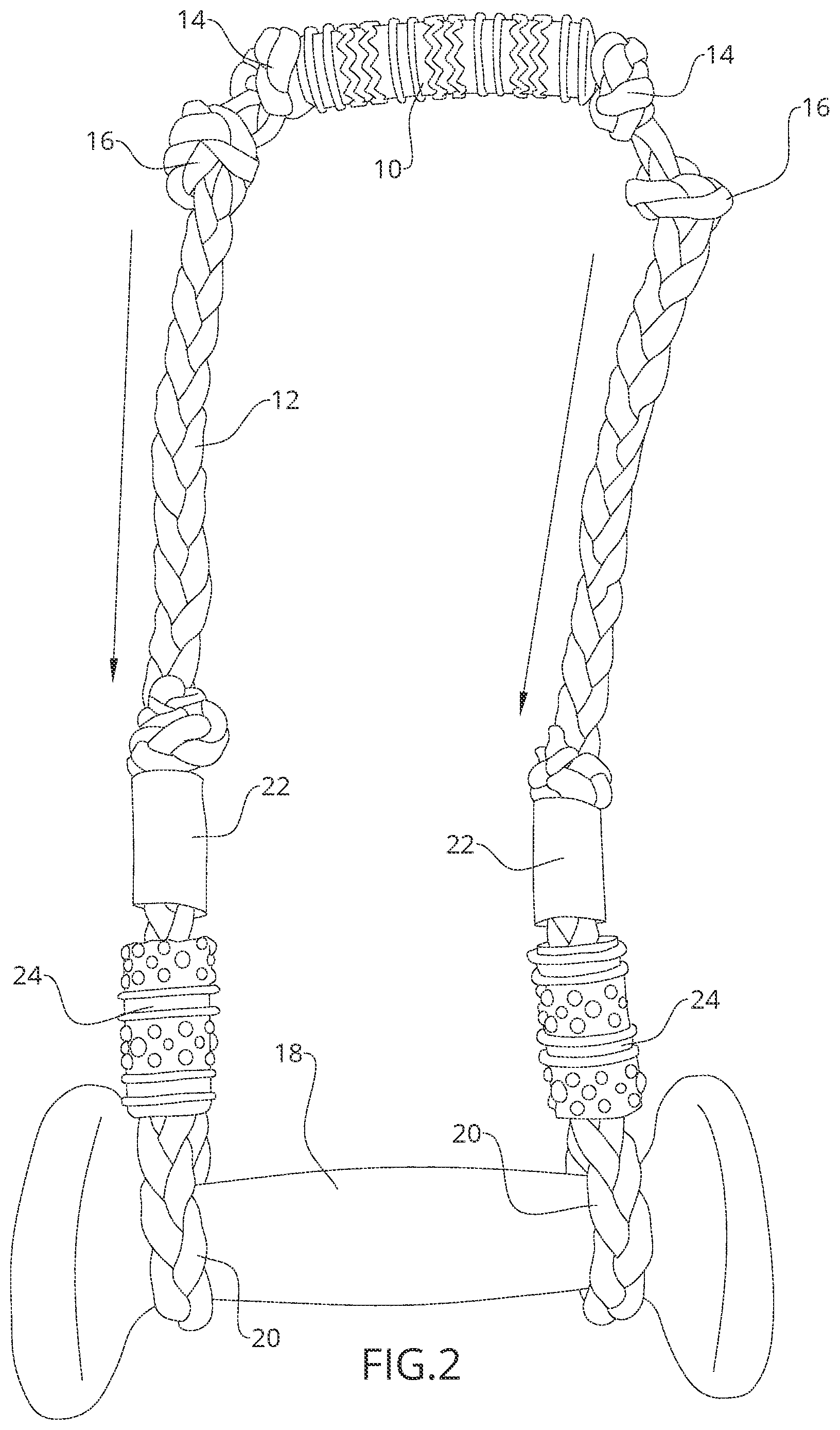 Patent US12576306 Figure 2 – Exercise device