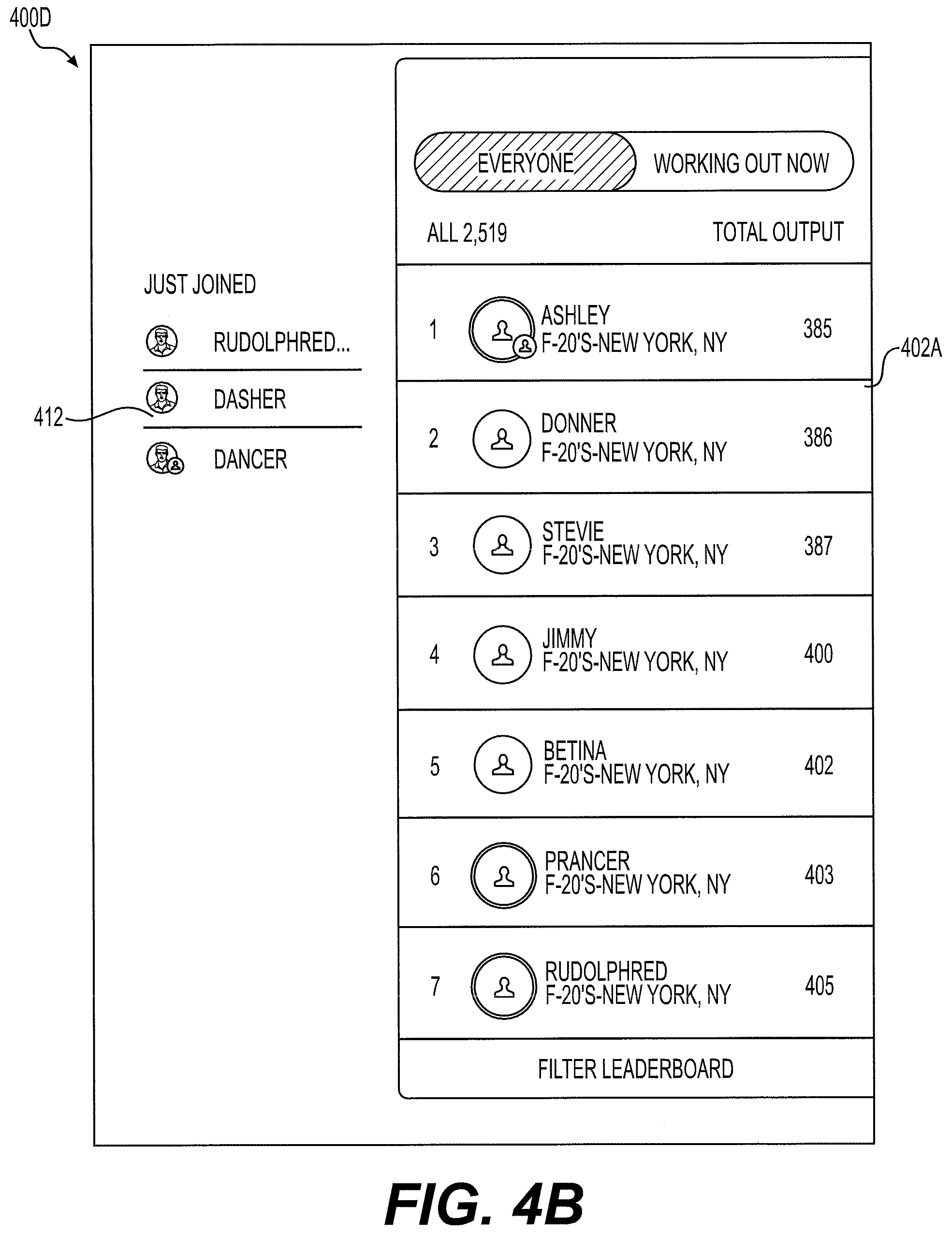 Patent US12576309 Figure 5 – Coordinating workouts across remote exercise machines