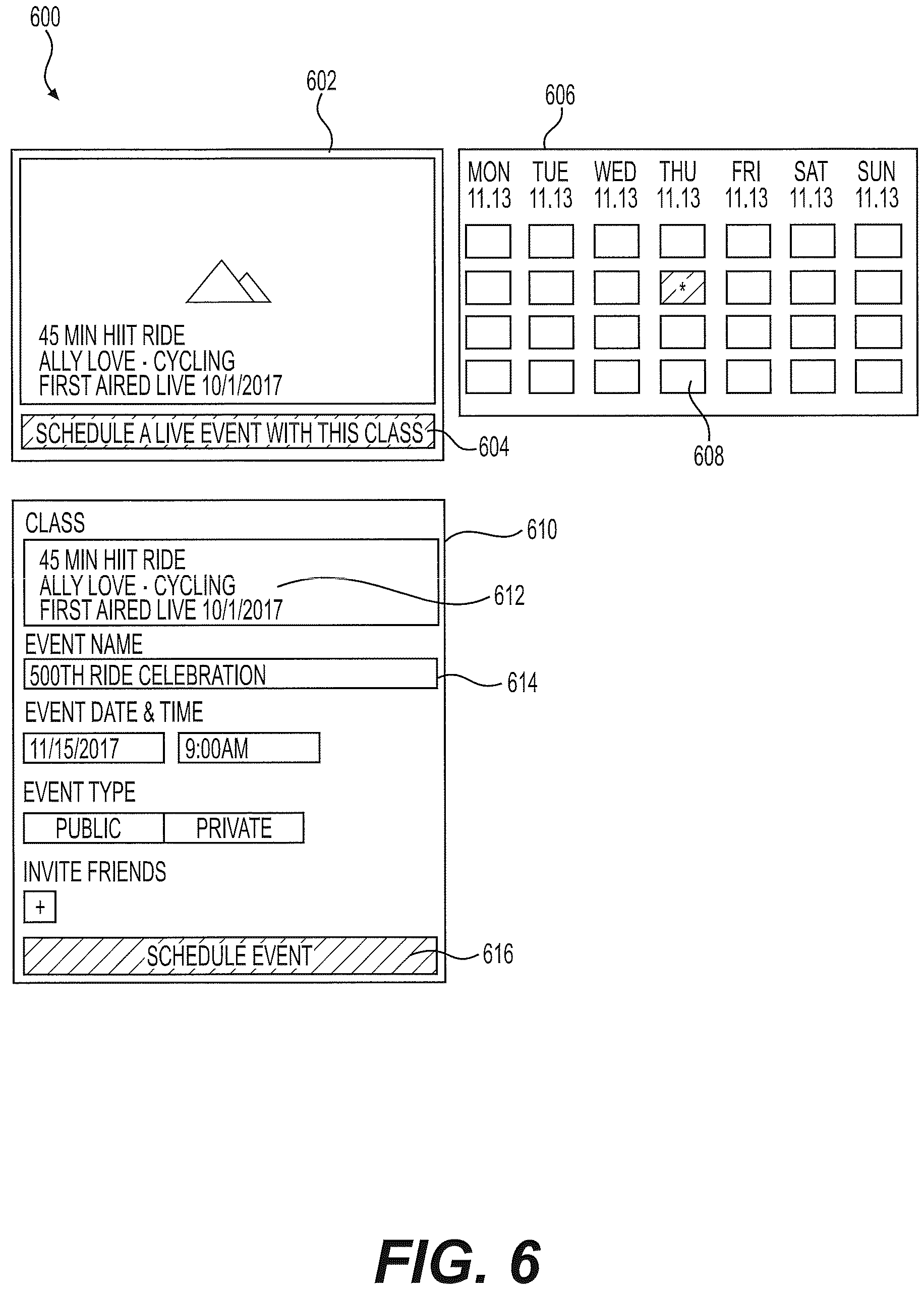 Patent US12576309 Figure 7 – Coordinating workouts across remote exercise machines