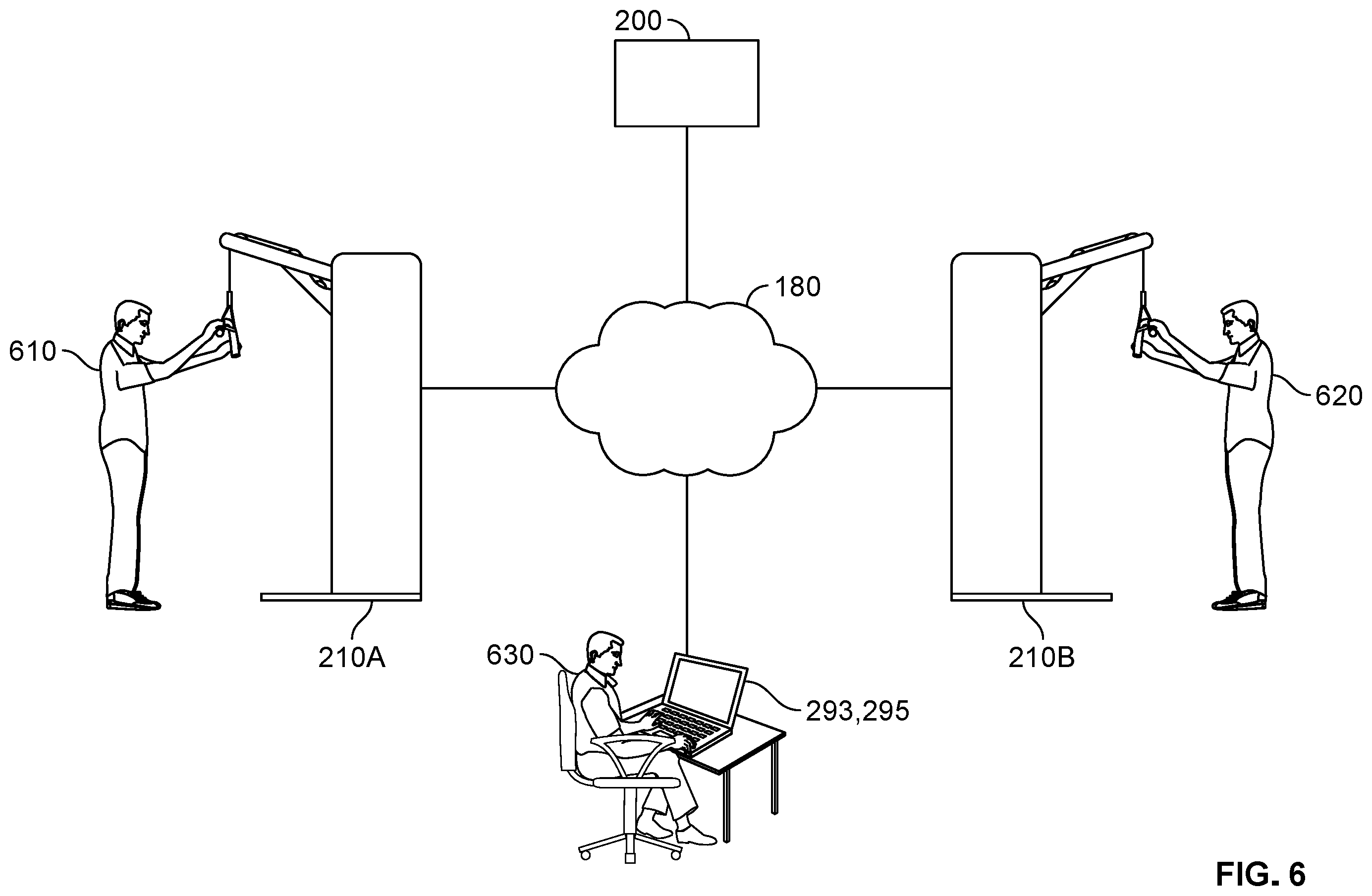 Patent US12576311 Figure 8 – Collaborative exercise