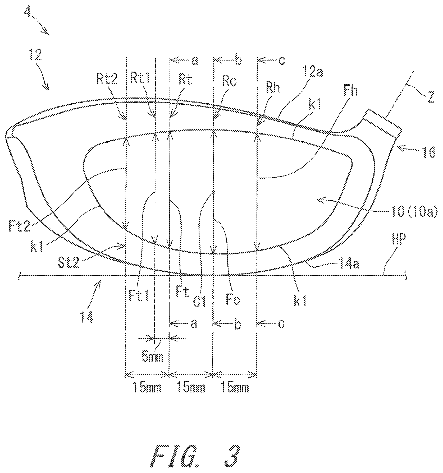 Patent US12576314 Figure 3 – Golf club head