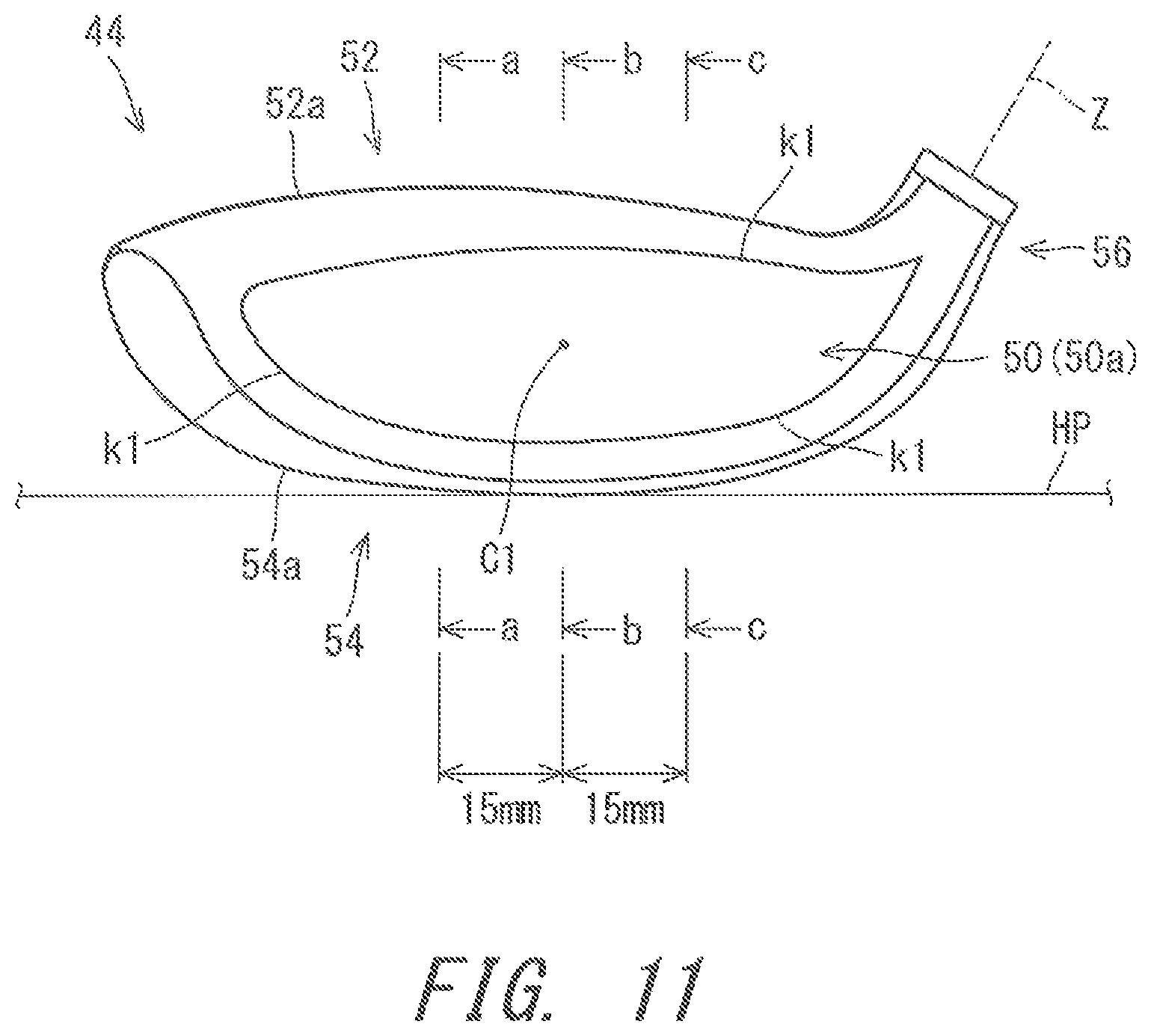 Patent US12576314 Figure 11 – Golf club head