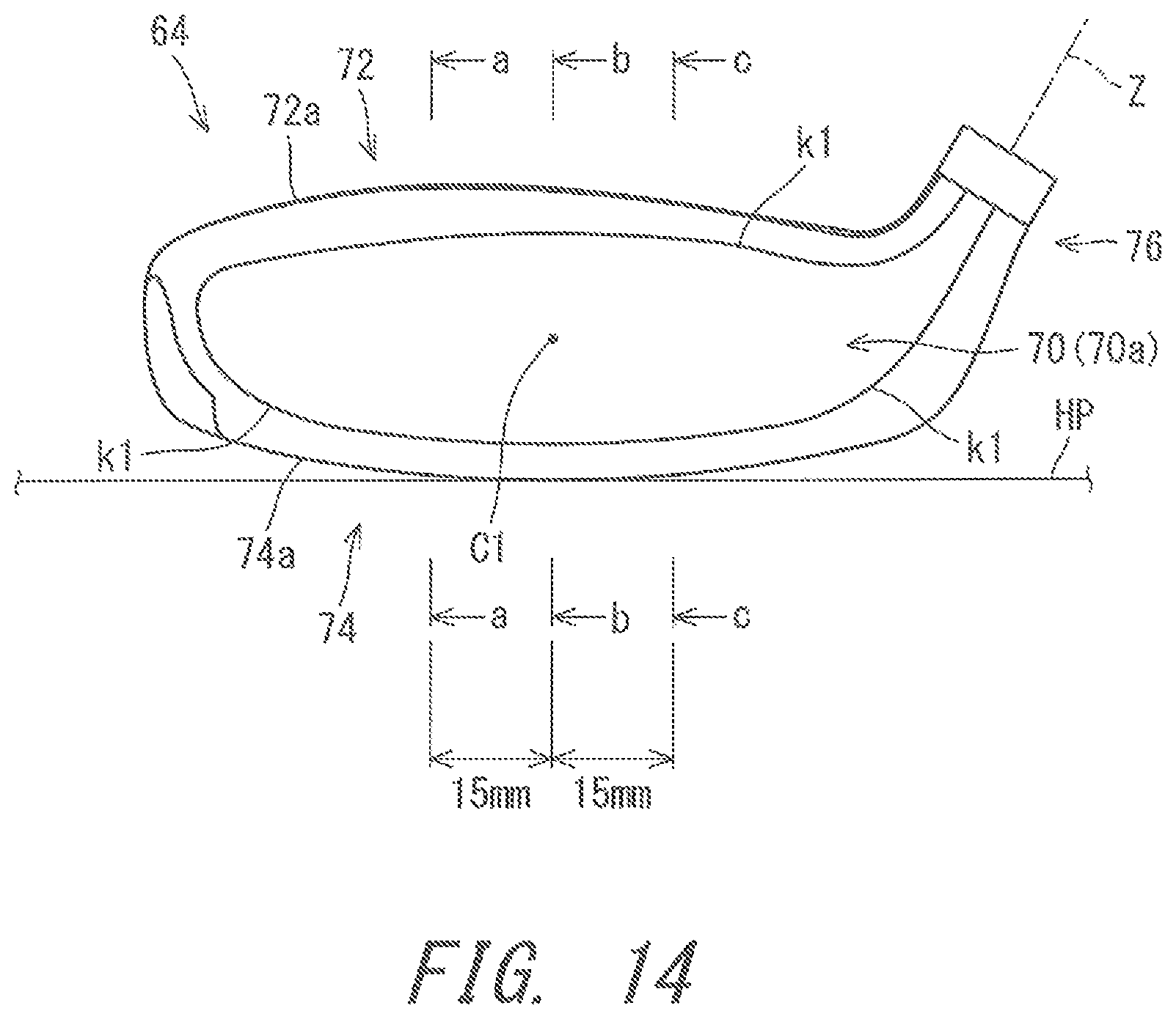 Patent US12576314 Figure 14 – Golf club head